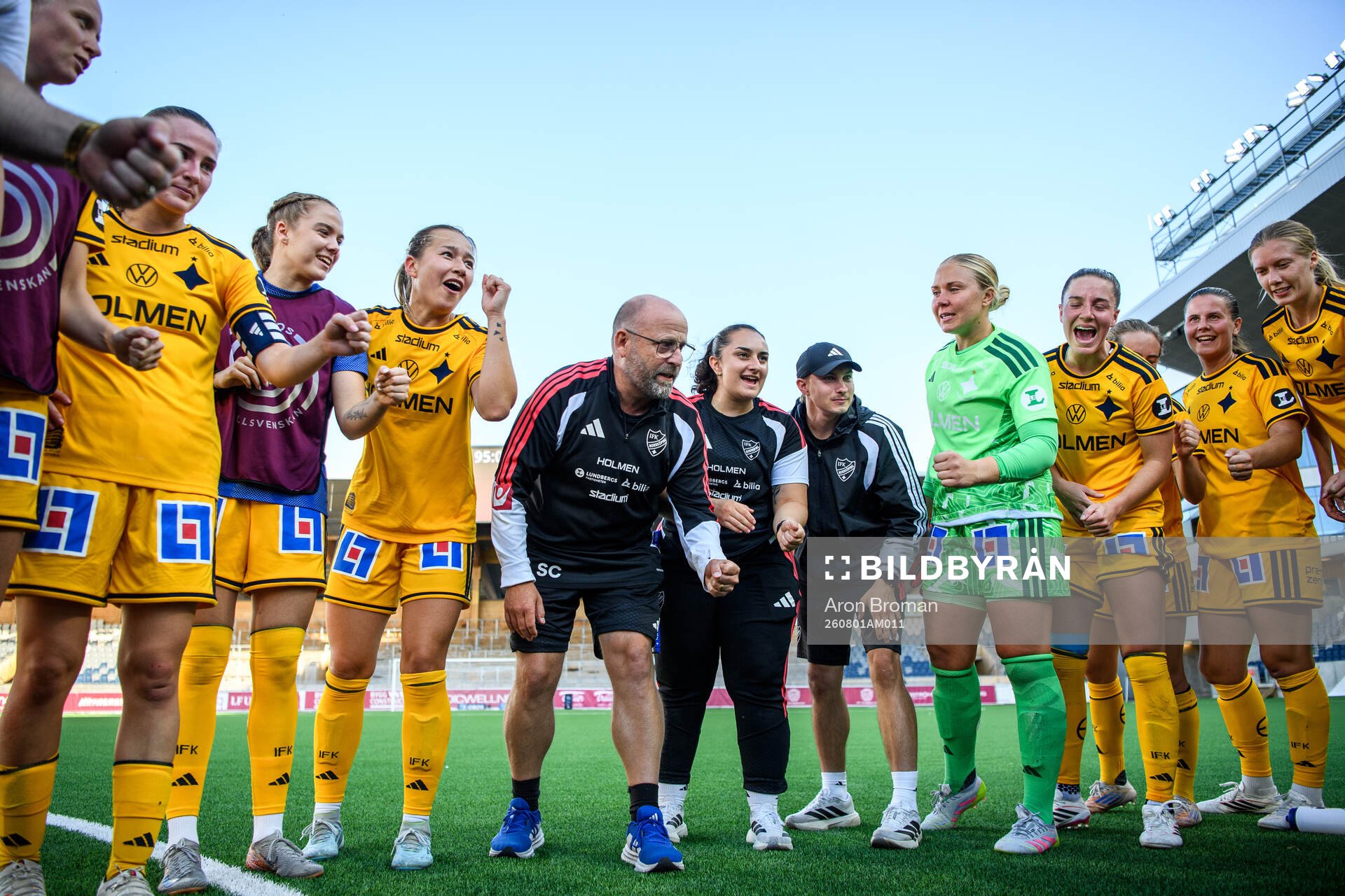 IFK Norrköpings Emma Engström och tränare Stellan