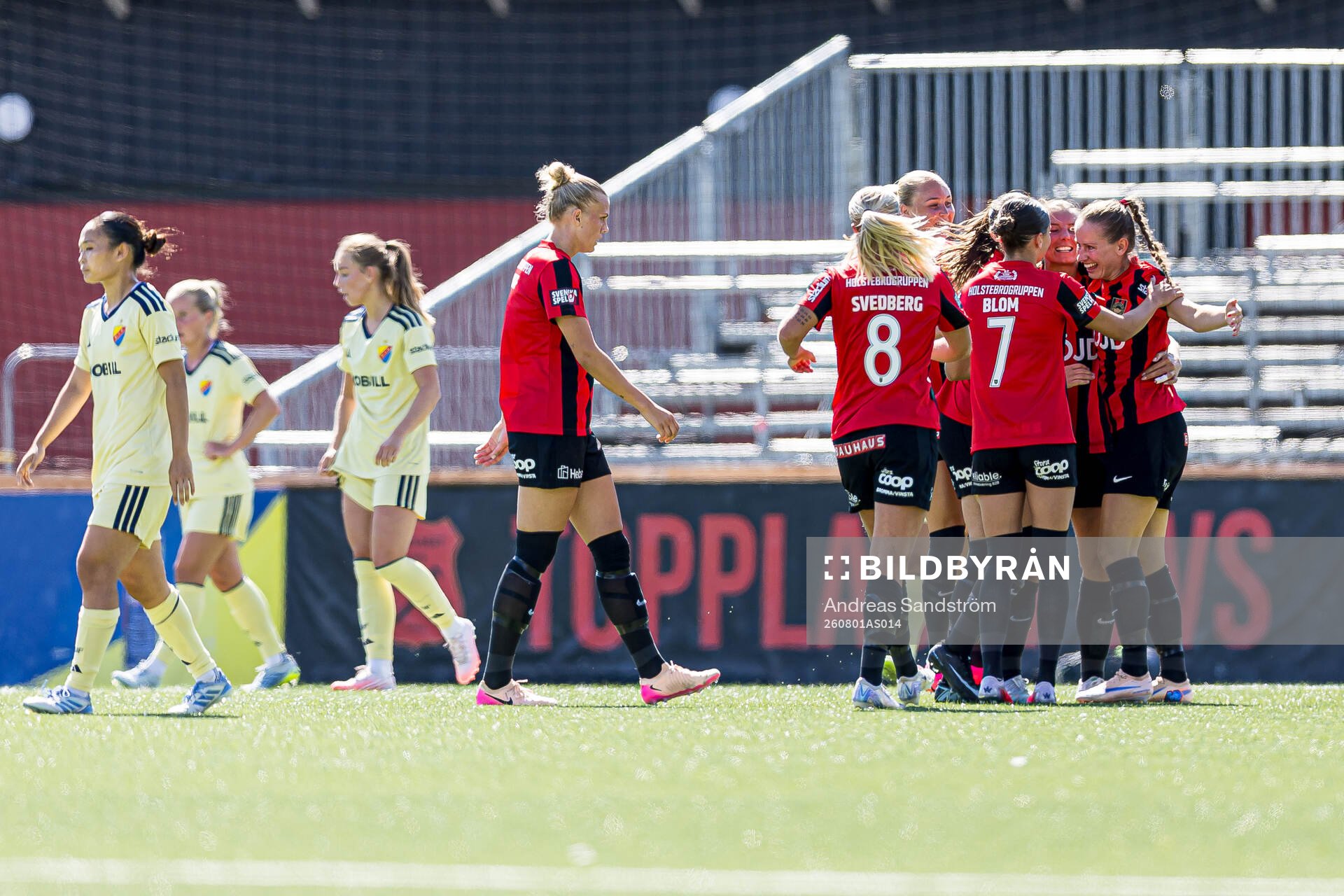 Brommapojkarnas Ida Bengtsson jublar