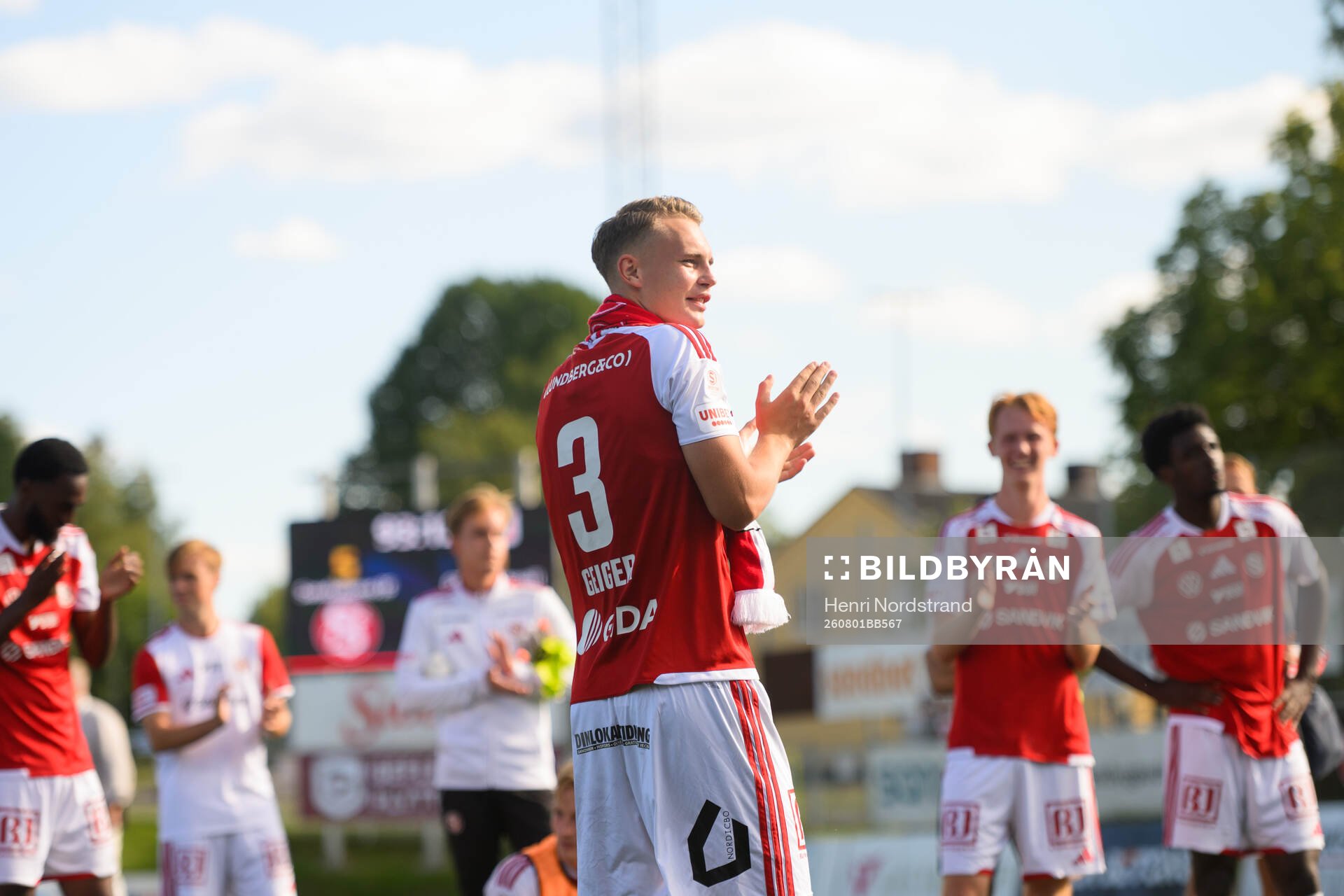 Sandvikens Nino Geiger jublar