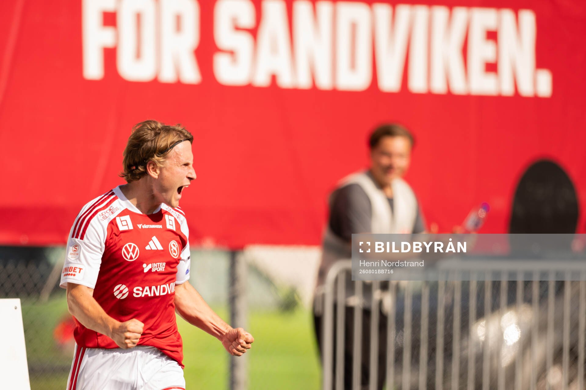 Sandvikens Victor Backman jublar