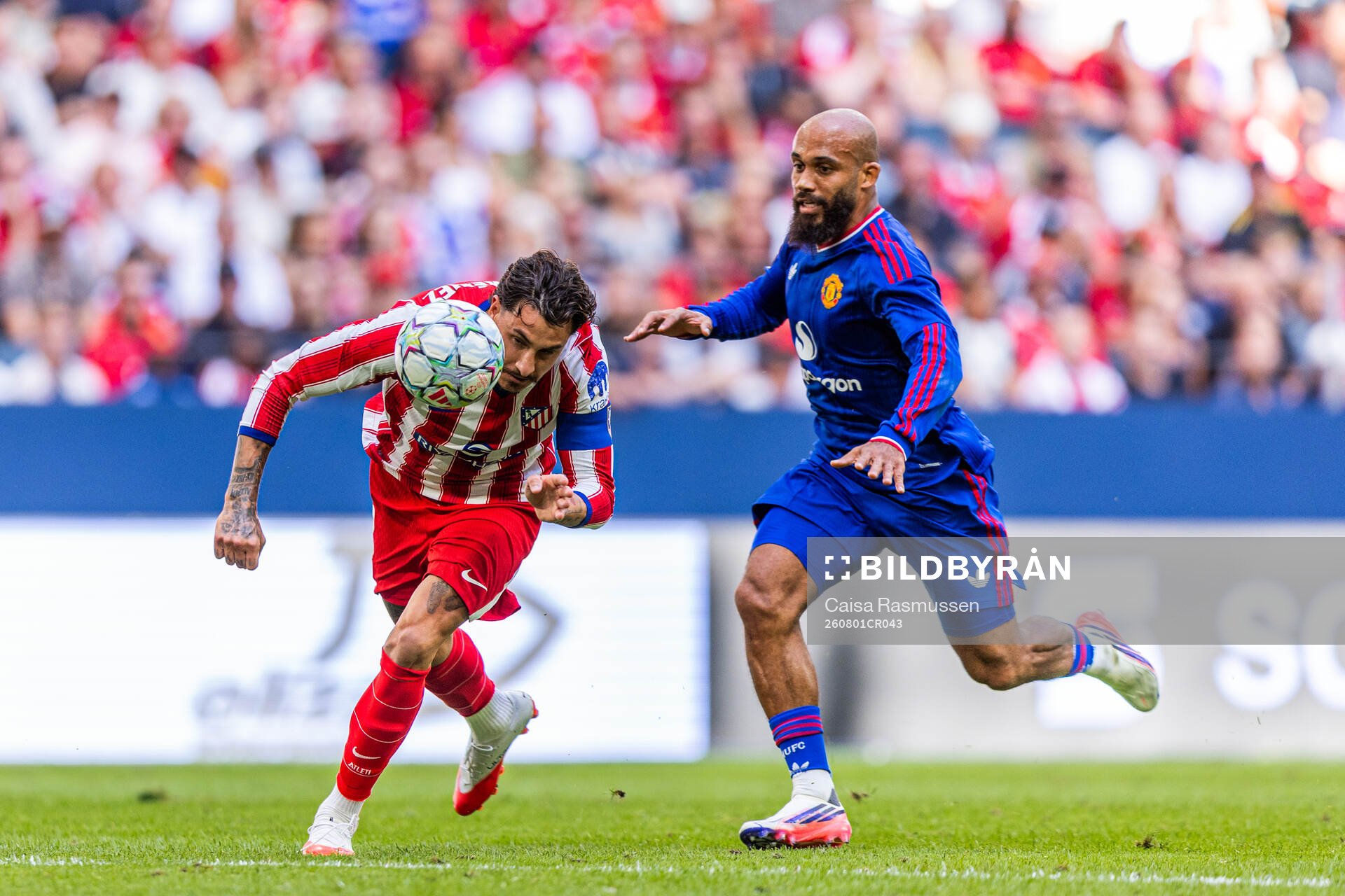 osé María Giménez of Atletico de Madrid and Bryan Mbeumo