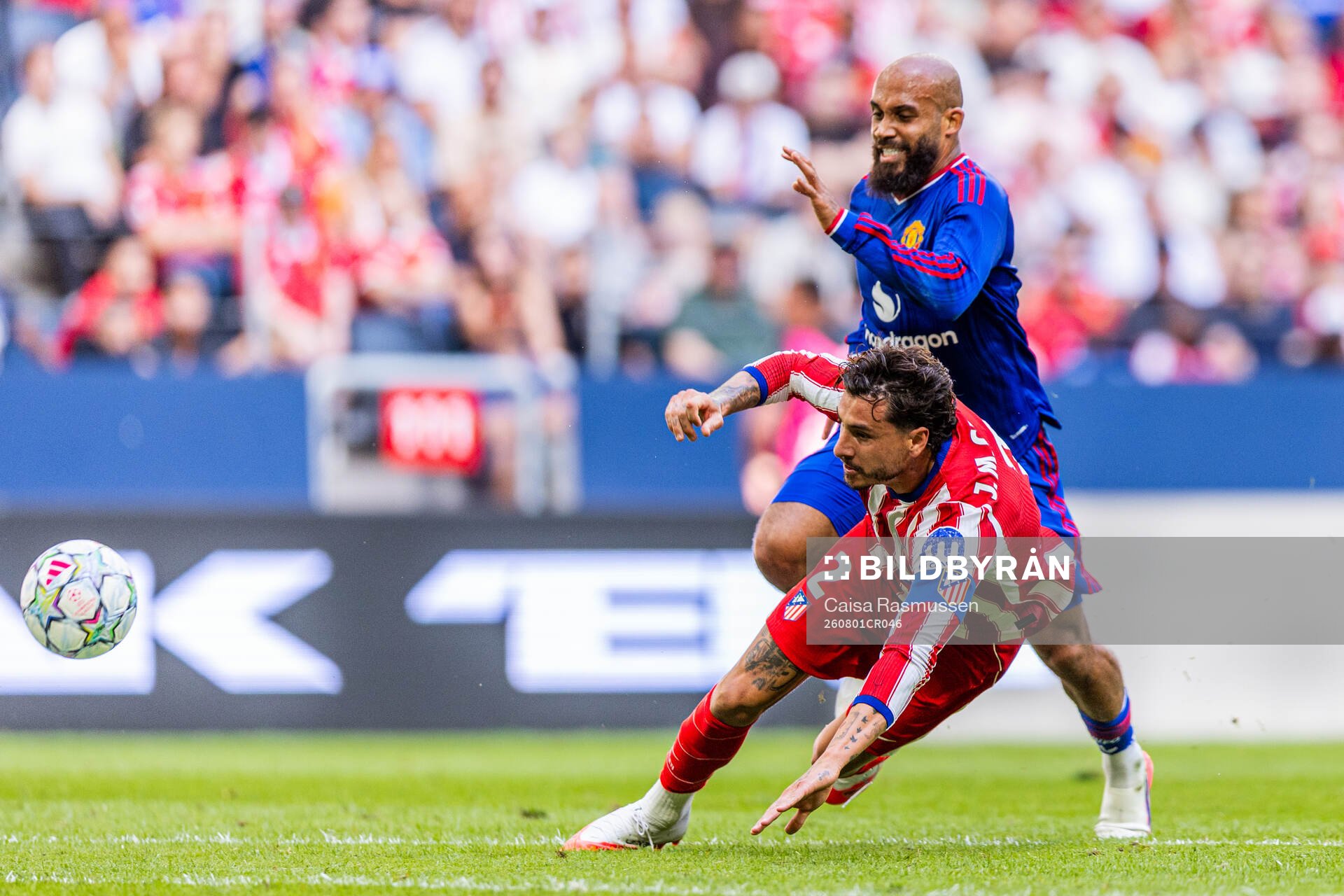 osé María Giménez of Atletico de Madrid and Bryan Mbeumo