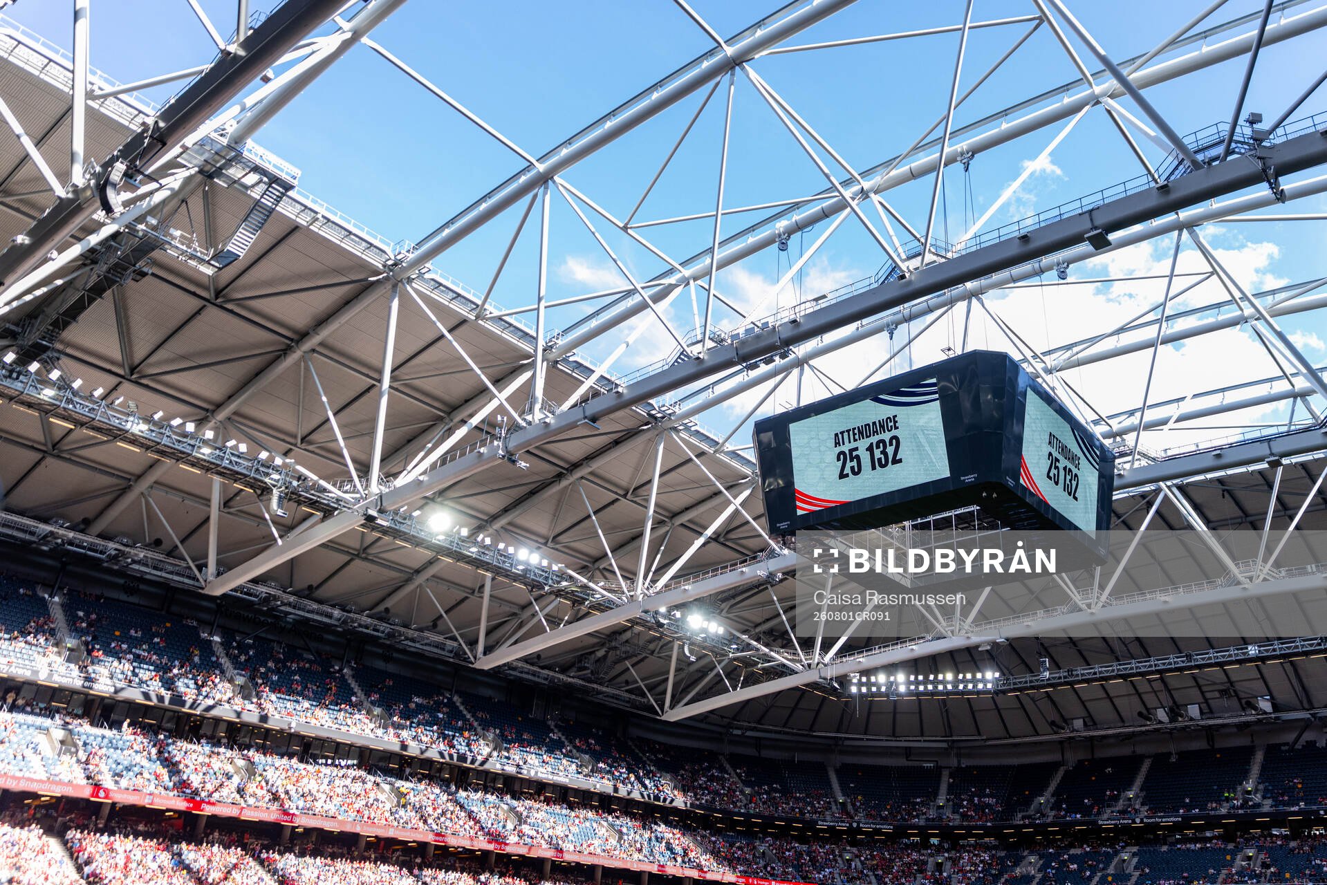 The attendance is shown