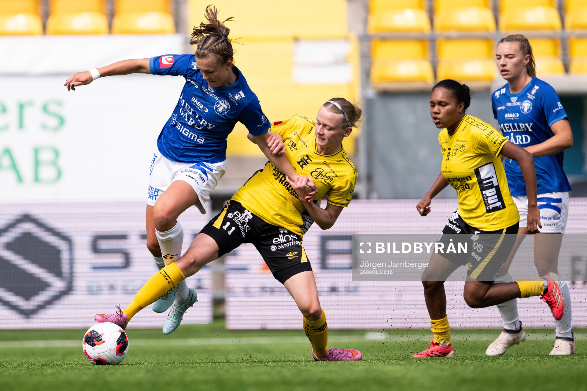 Trelleborgs Erica Persson Welin och Elfsborgs Leann Nyström