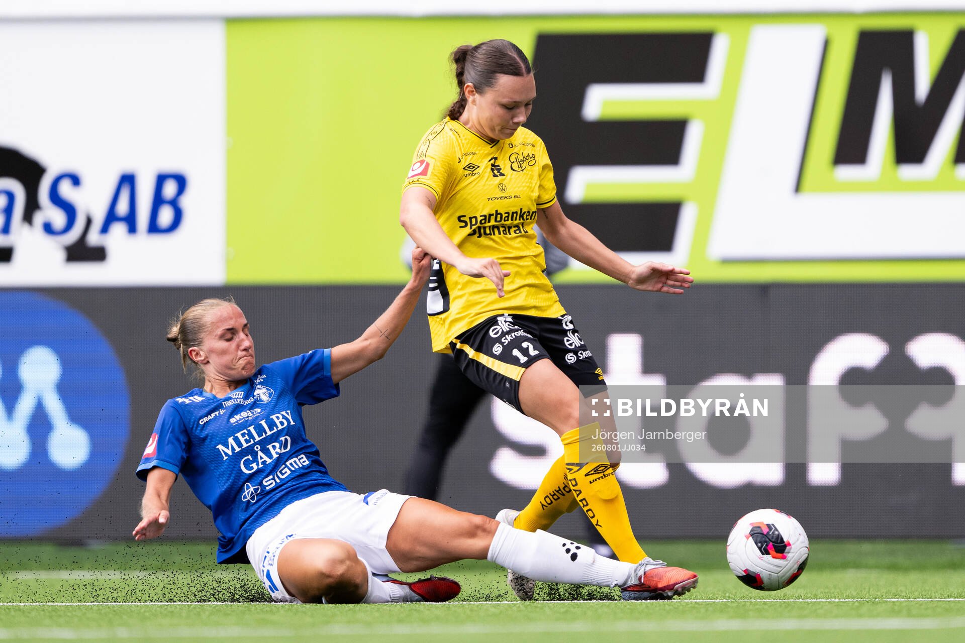 Trelleborgs Hanna Persson och Elfsborgs Hedvig Petersson