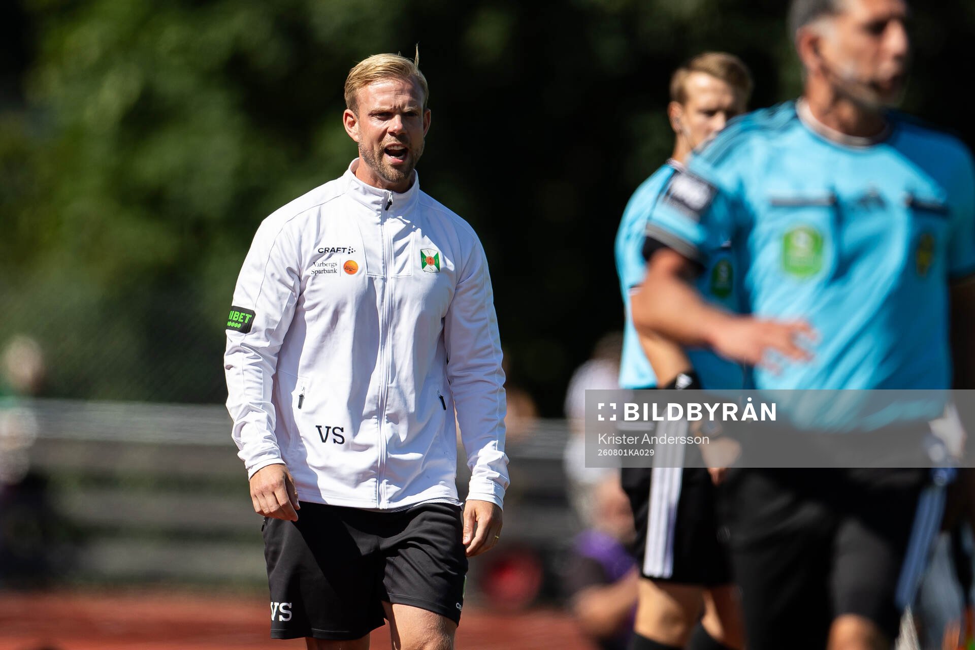 Varbergs tränare Victor Salwén
