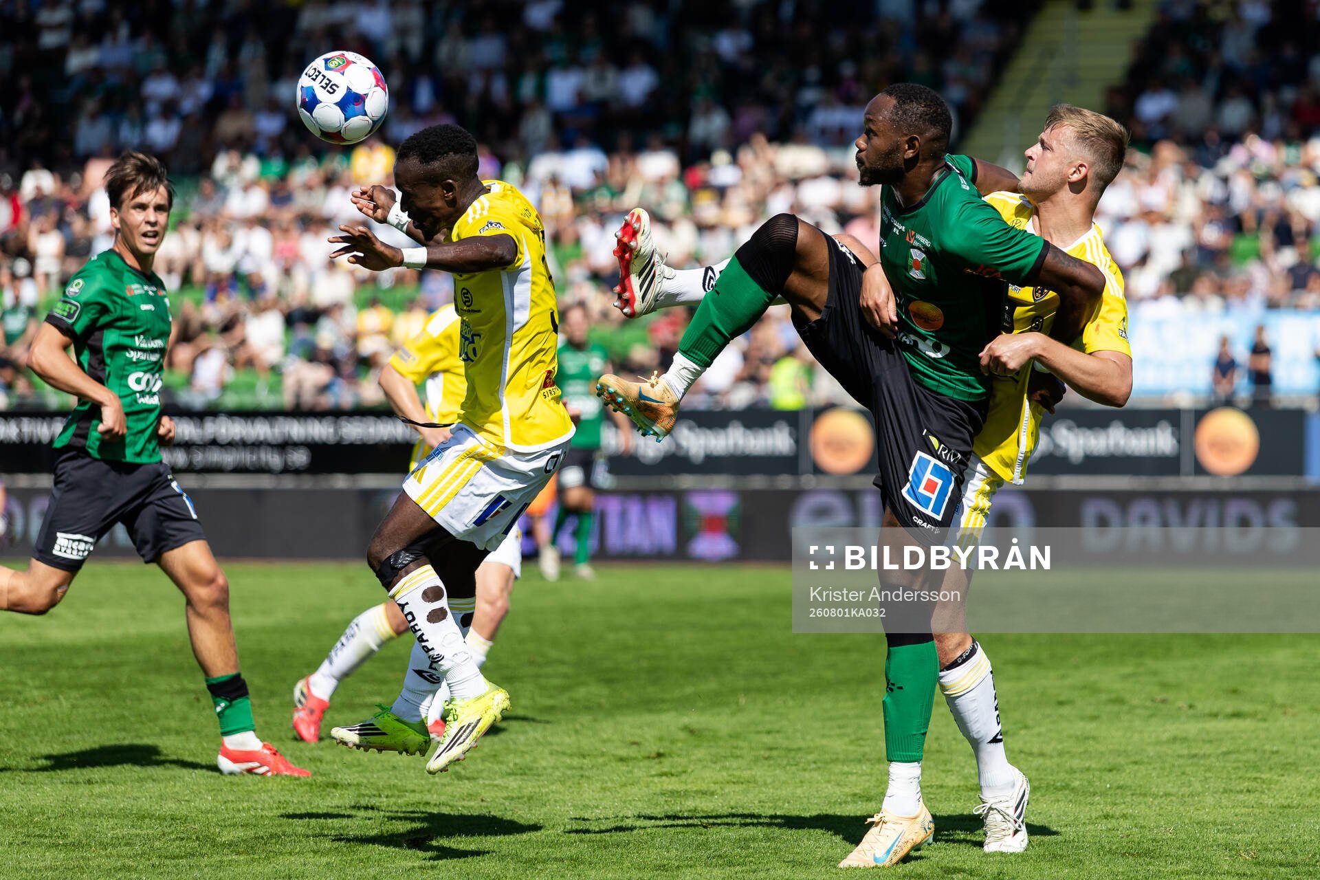Falkenbergs Wanbe Godwin Aguda och Noel Hansson