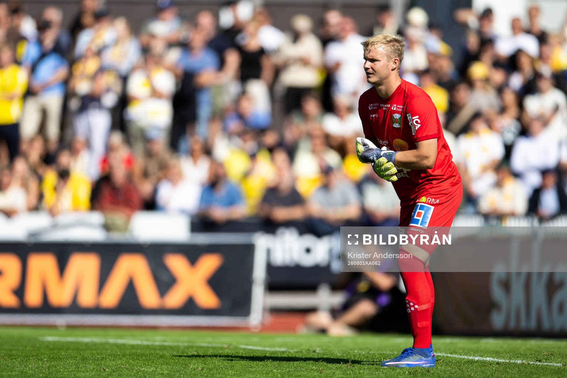 Varbergs målvakt Daniel Strindholm