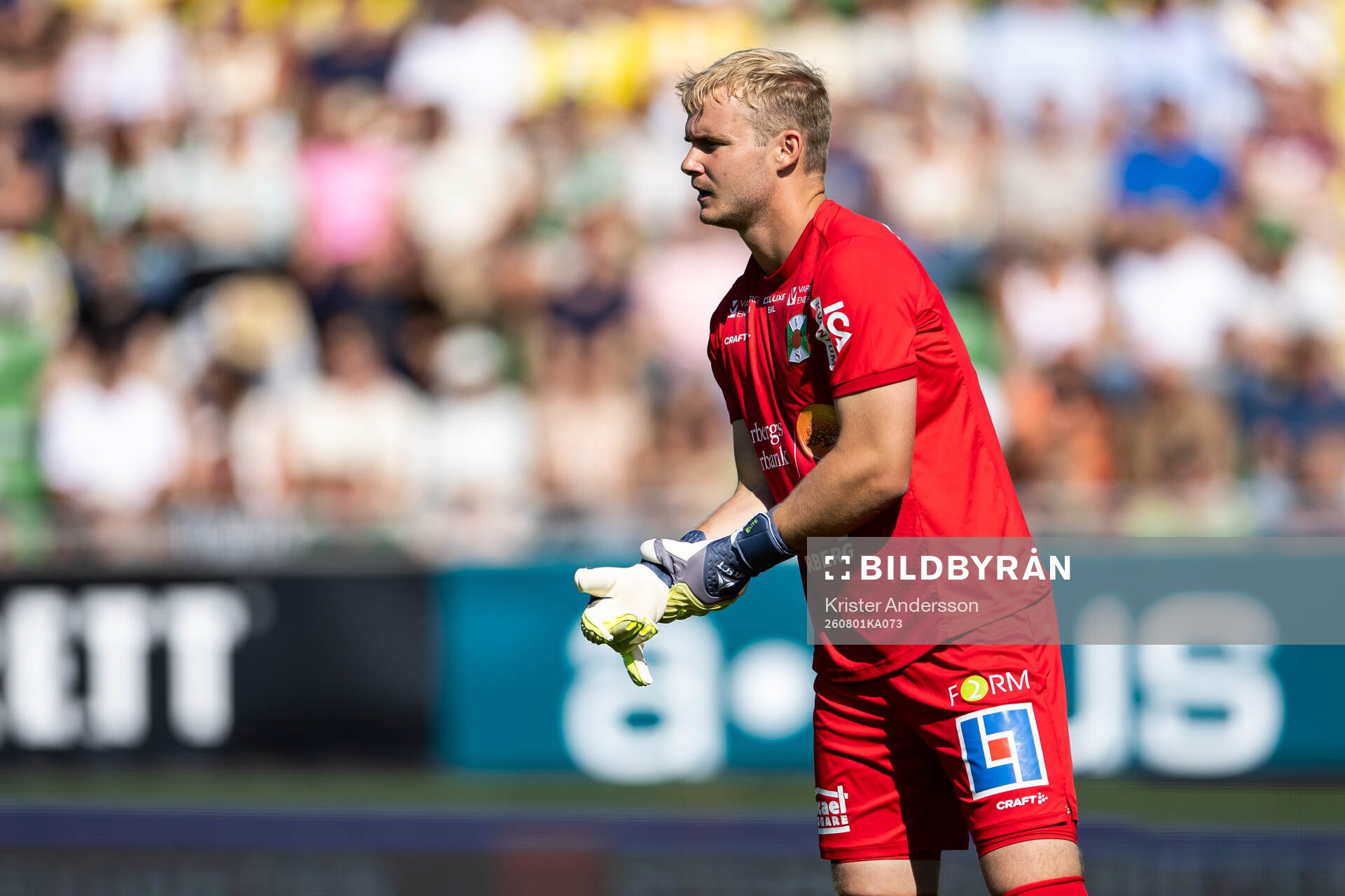 Varbergs målvakt Daniel Strindholm