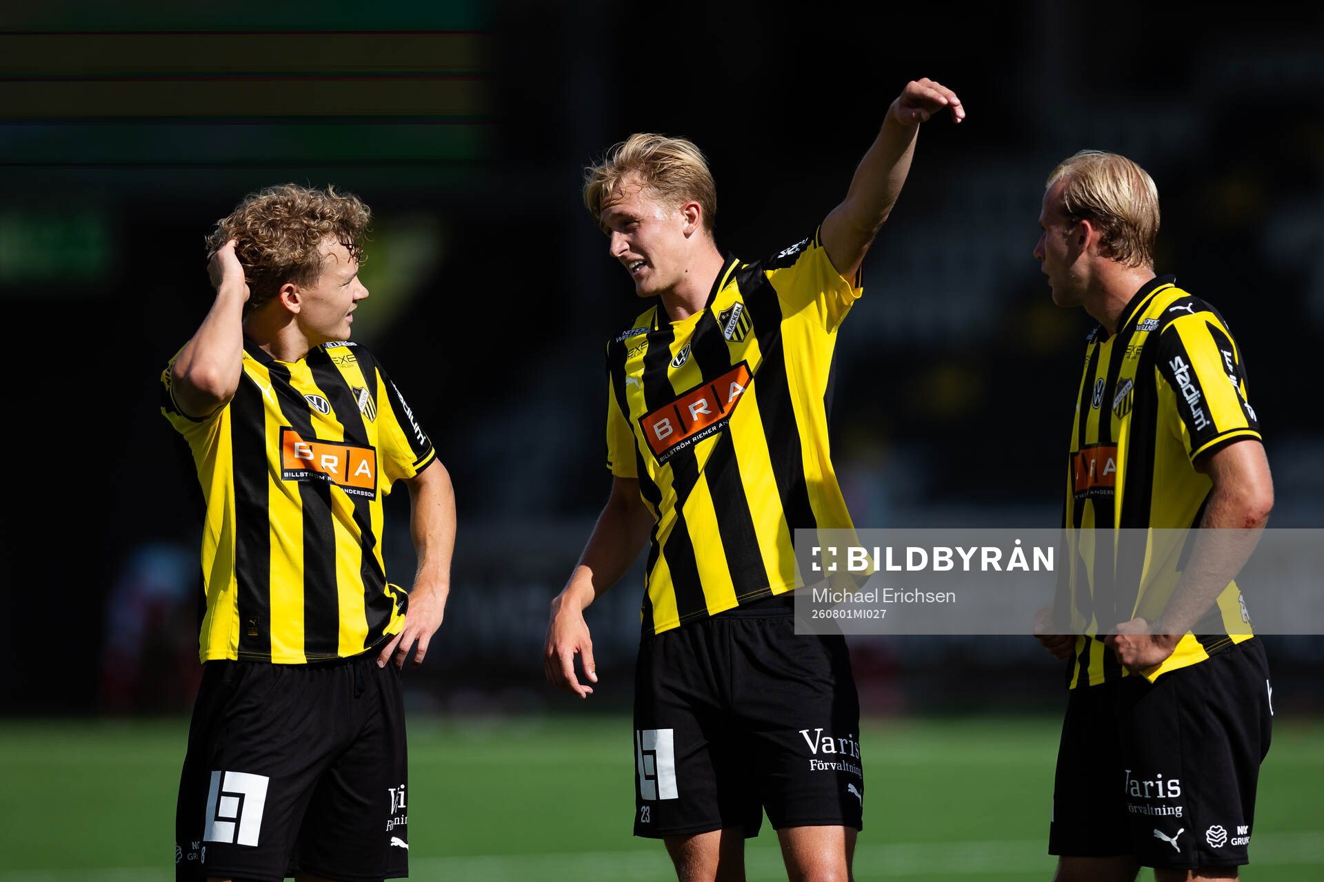 Häckens Simen Hestnes, Olle Samuelsson och Harry Hilvenius
