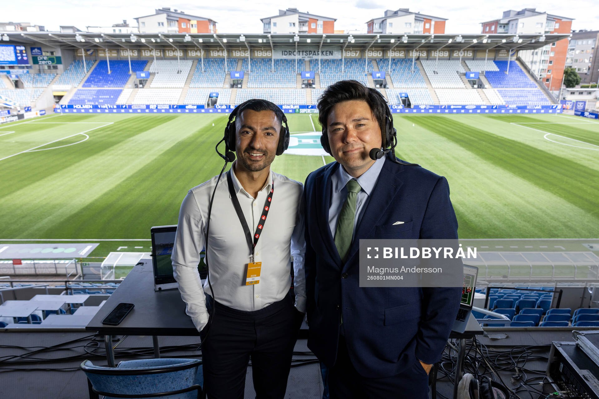 TV4s kommentatorer Jiloan Hamad och Marcus Bühlund