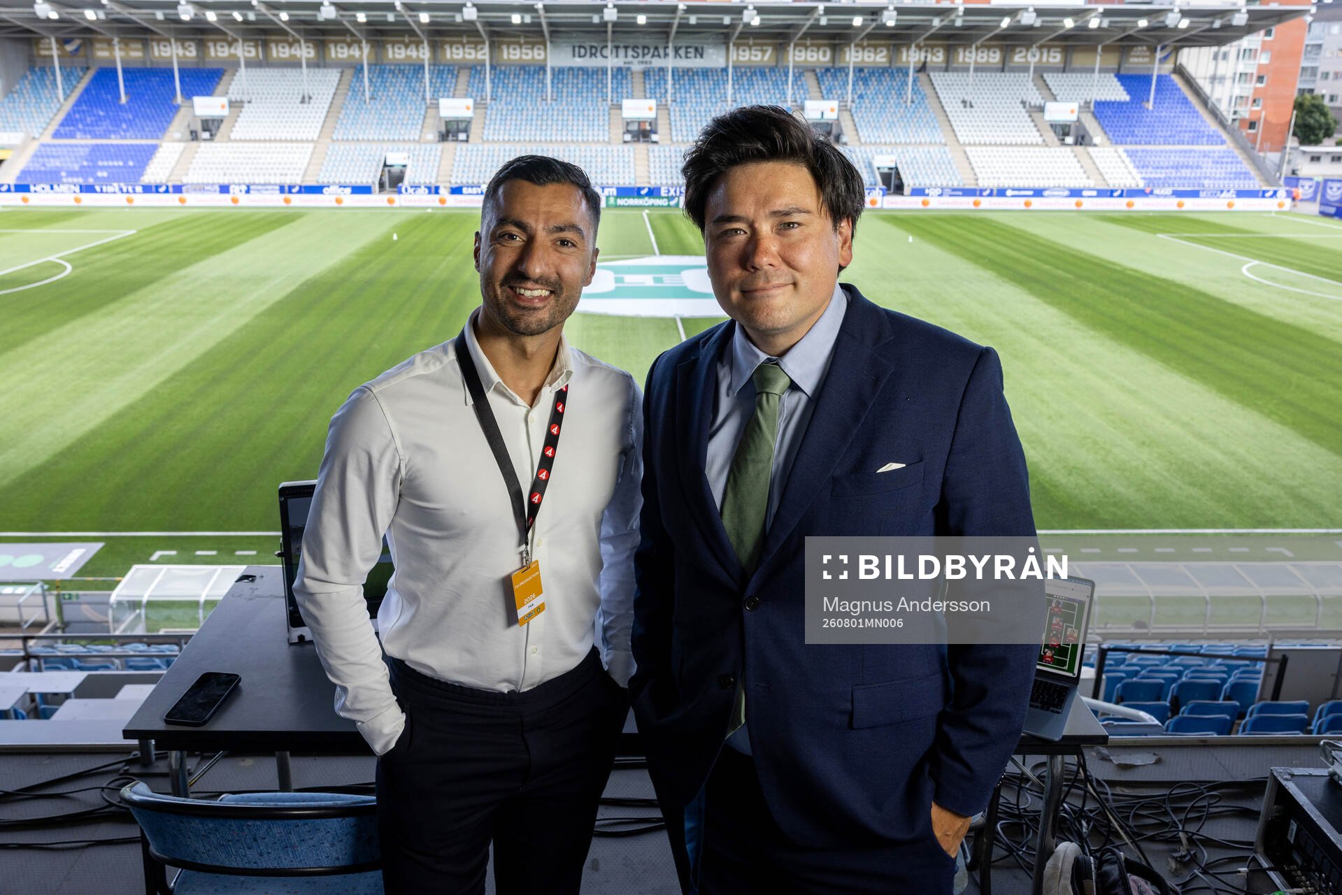 TV4s kommentatorer Jiloan Hamad och Marcus Bühlund