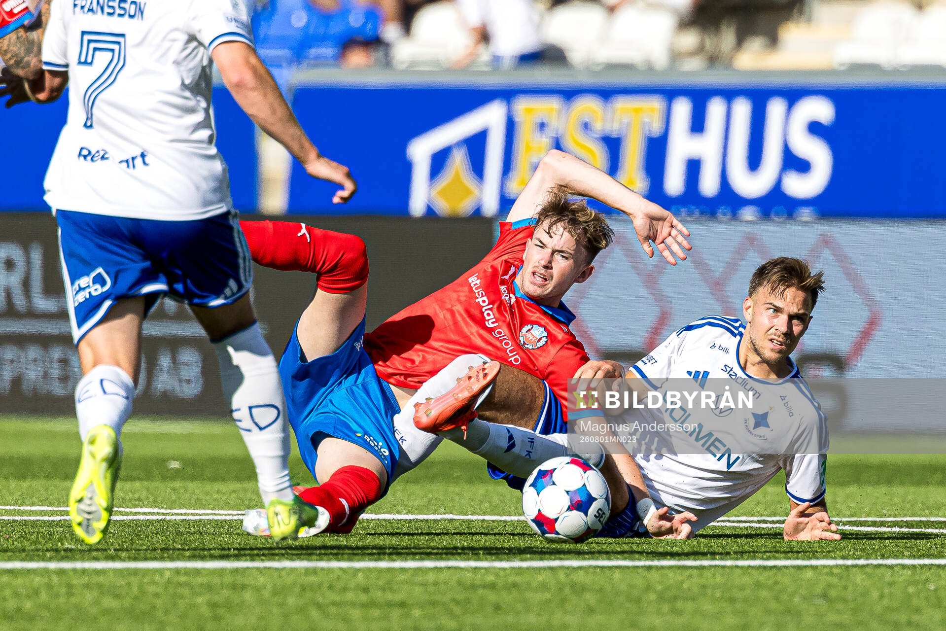 Helsingborgs Alexander Johansson och IFK Norrköpings Anton