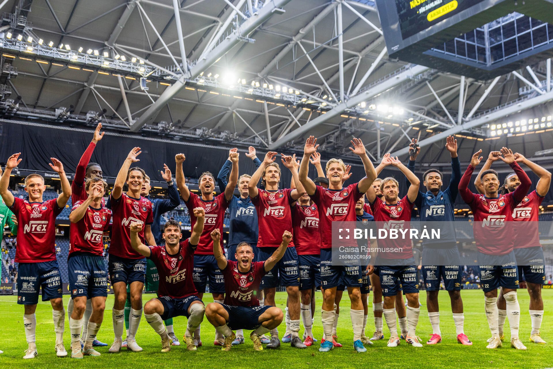 Örgrytes spelare jublar