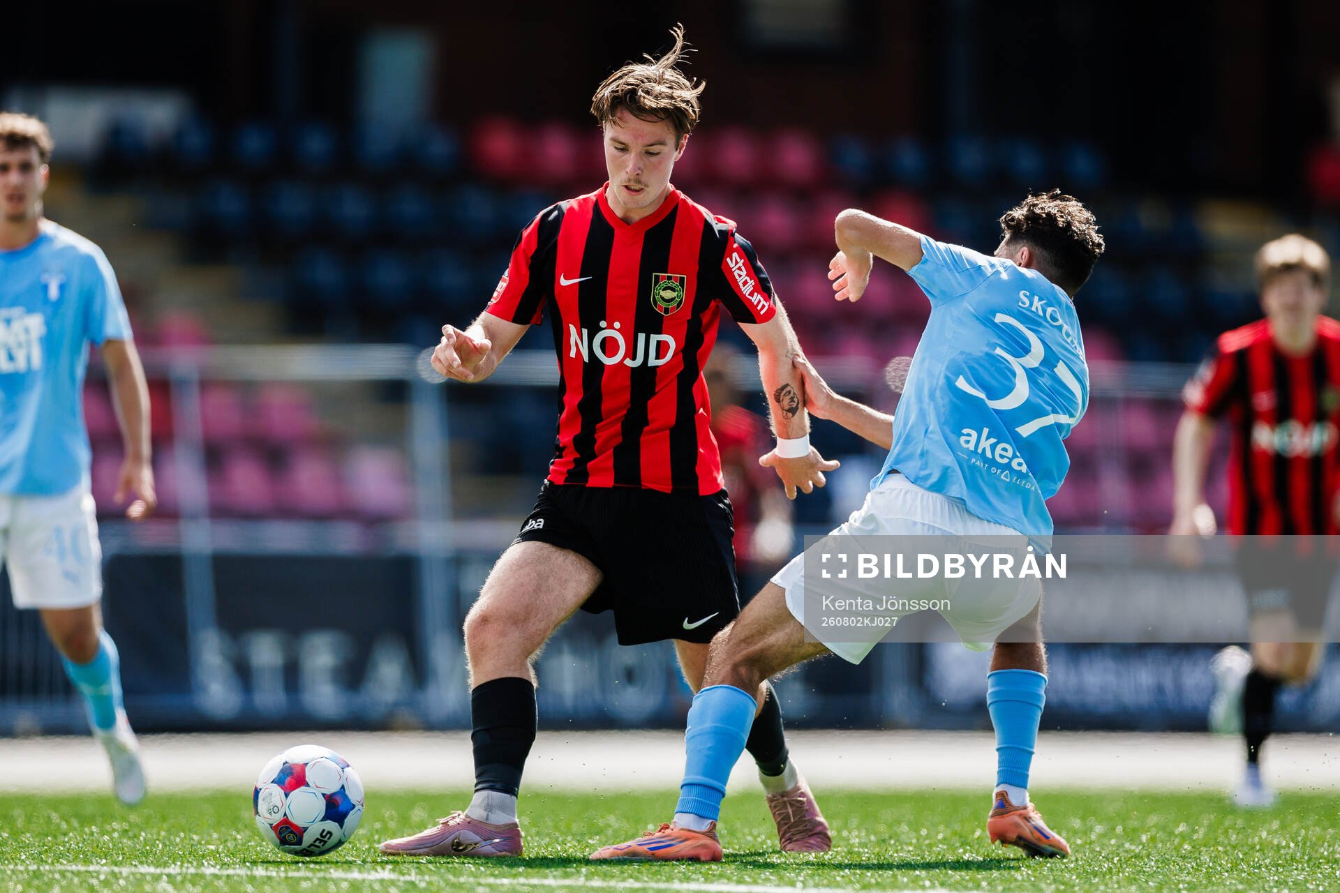 Brommapojkarnas Kaare Brøckner Barslund och Malmö FFs