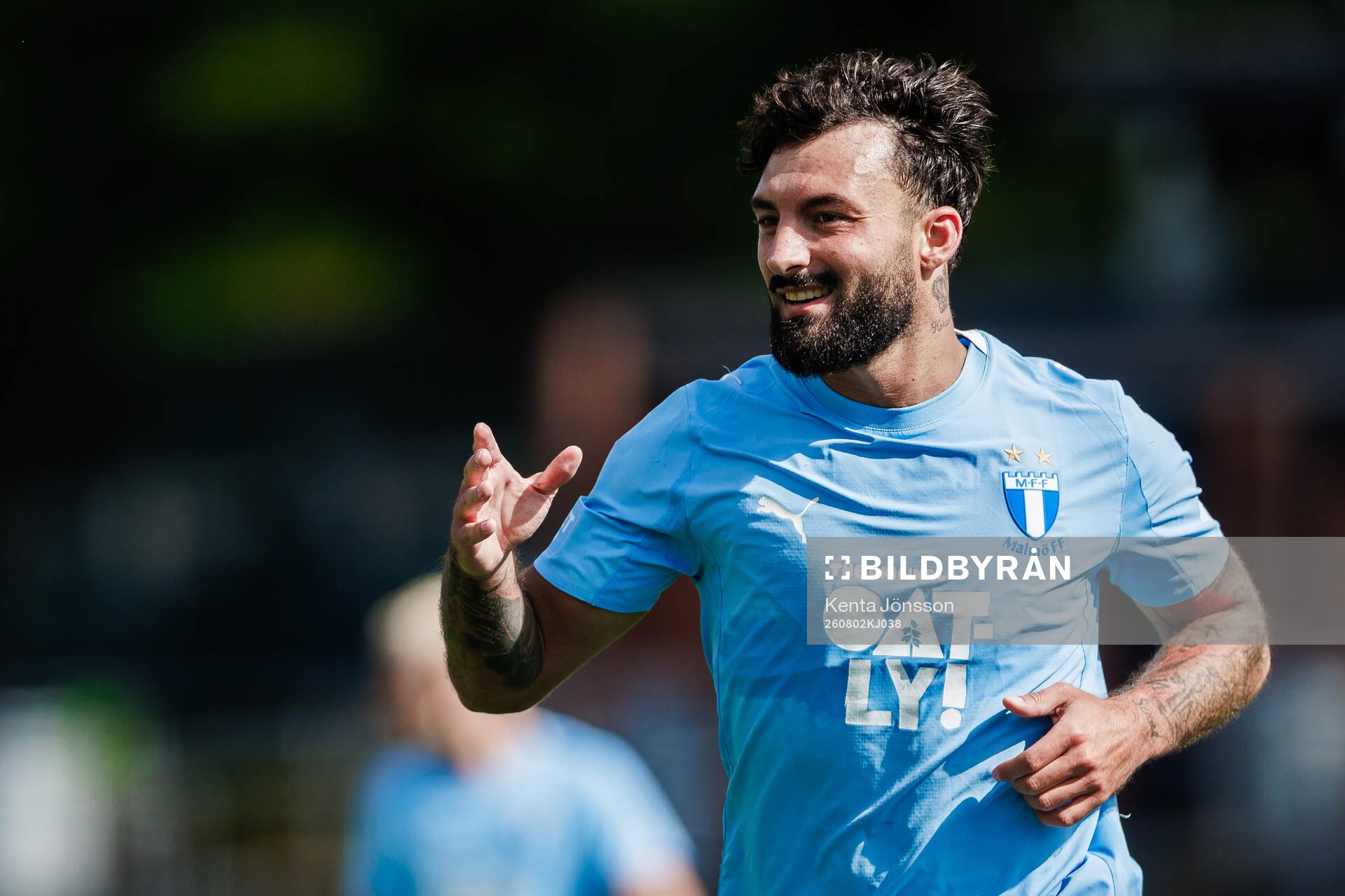 Malmö FFs Sead Haksabanovic jublar
