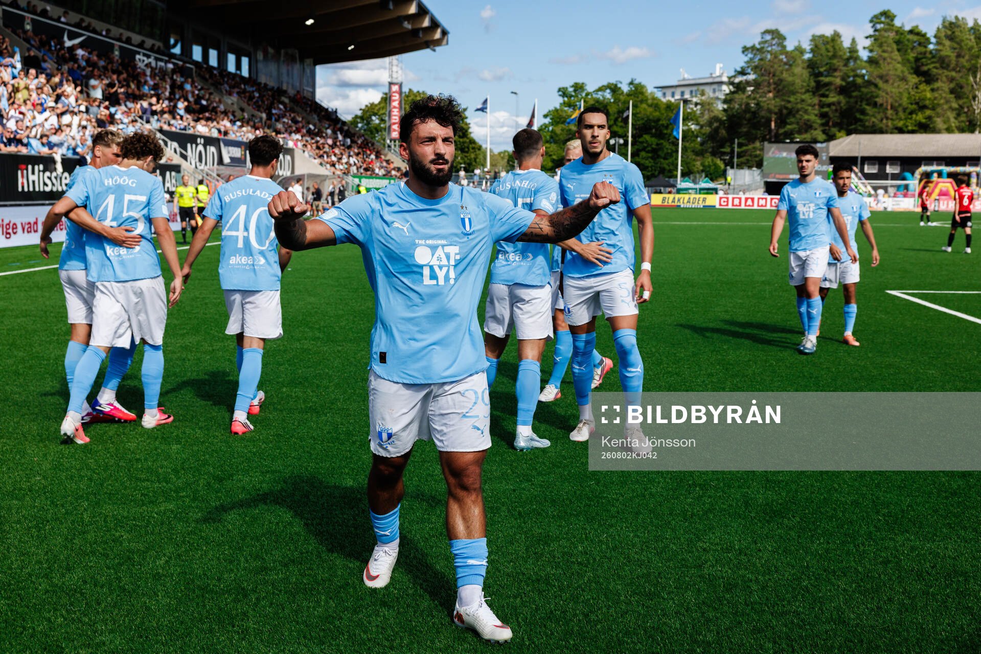Malmö FFs Sead Haksabanovic jublar