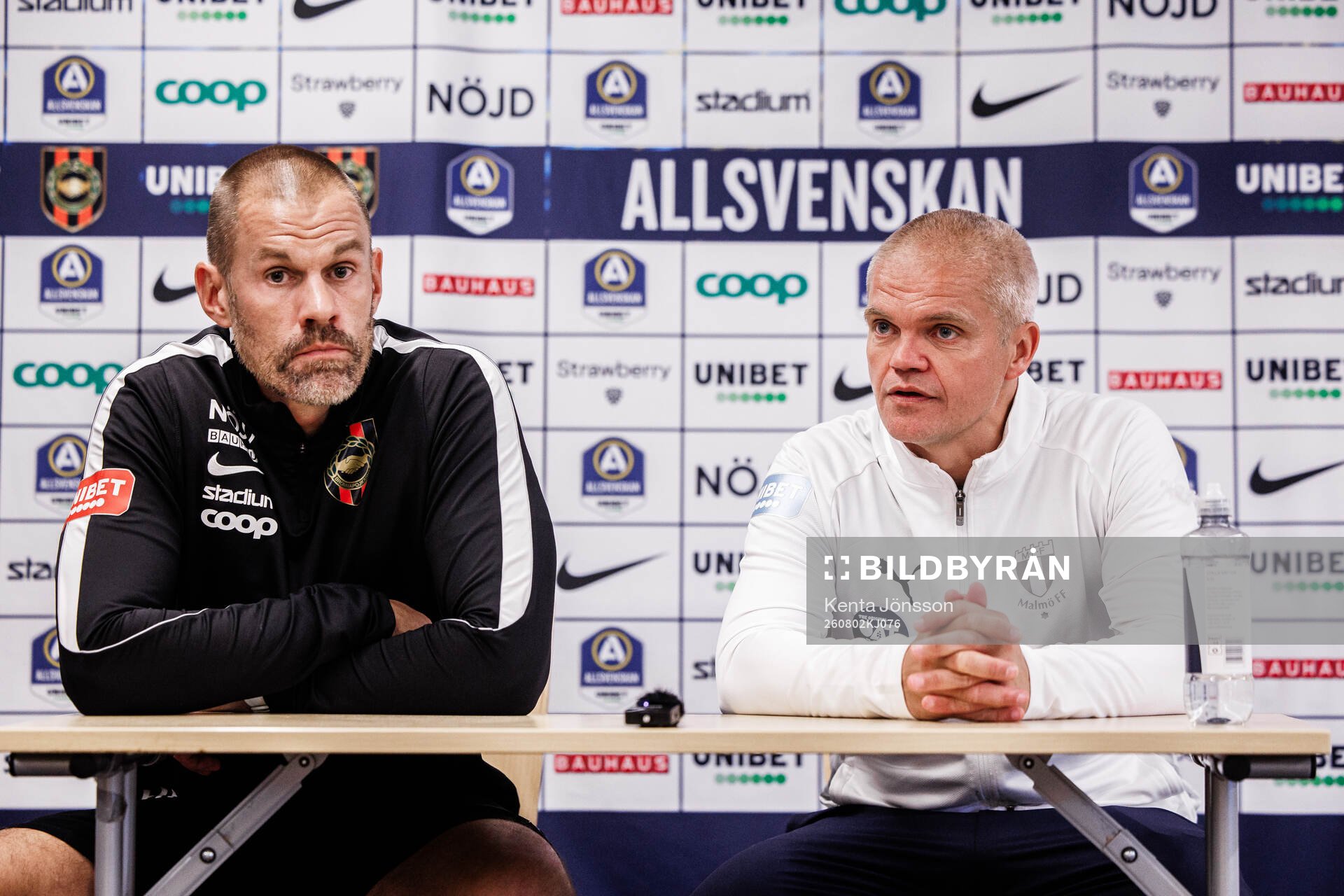 Brommapojkarnas tränare Ulf Kristiansson och Malmö FFs