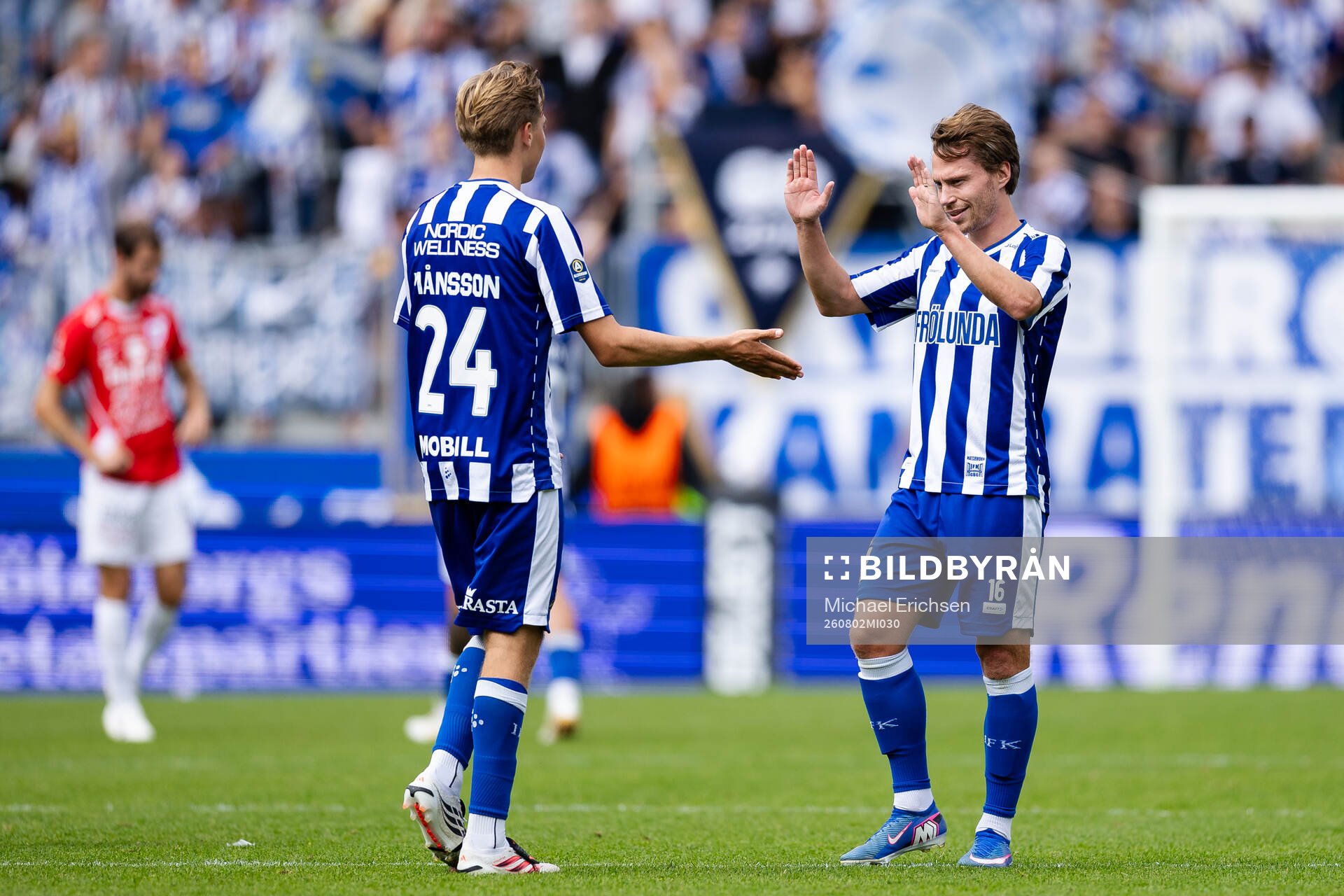 IFK Göteborgs Oliver Månsson och Filip Ottosson  jublar