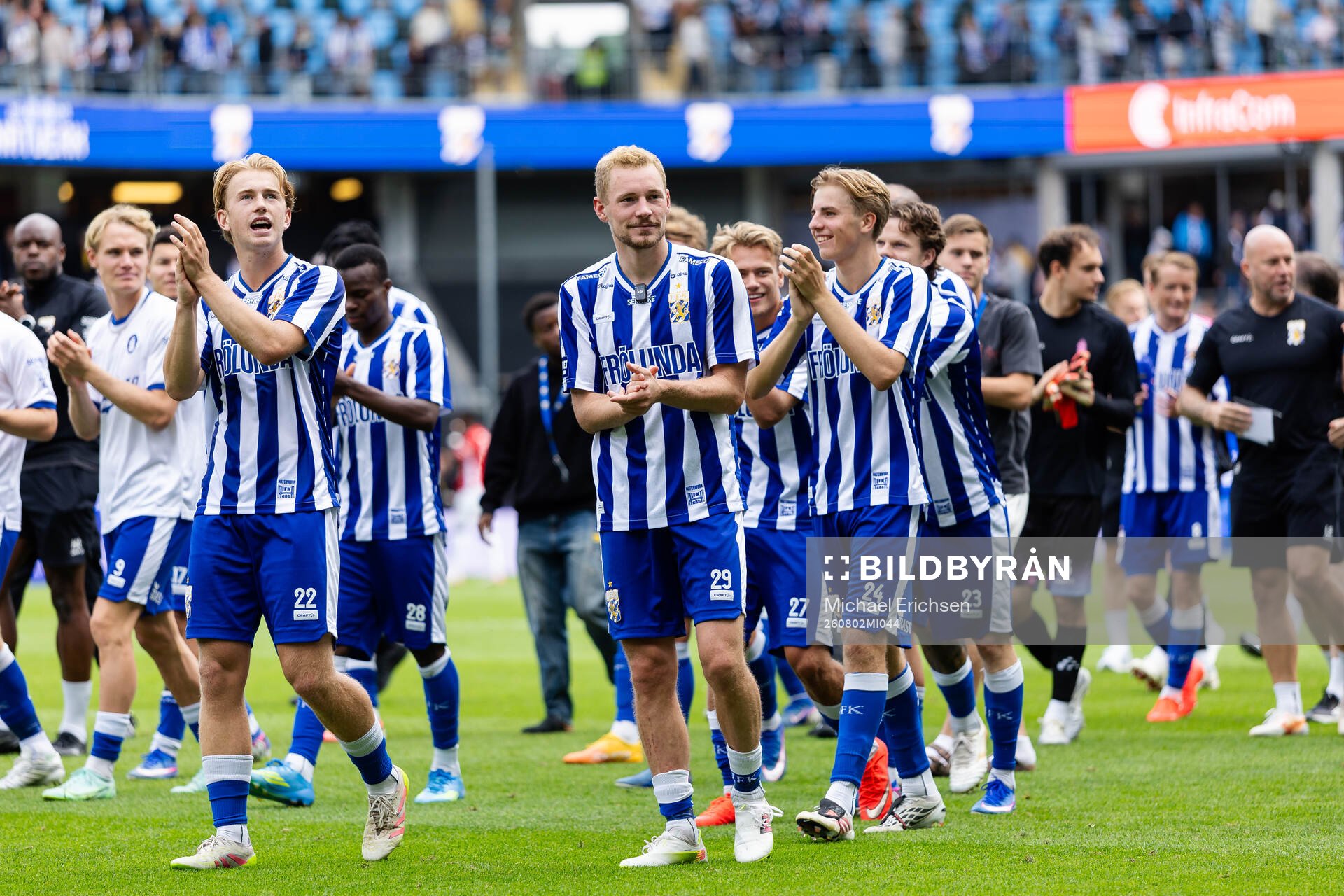 IFK Göteborgs Noah Tolf, Adam Bergmark Wiberg och Oliver