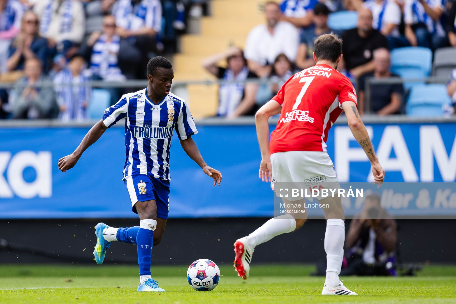 IFK Göteborgs Issaka Seidu och Degerfors Sebastian Ohlsson