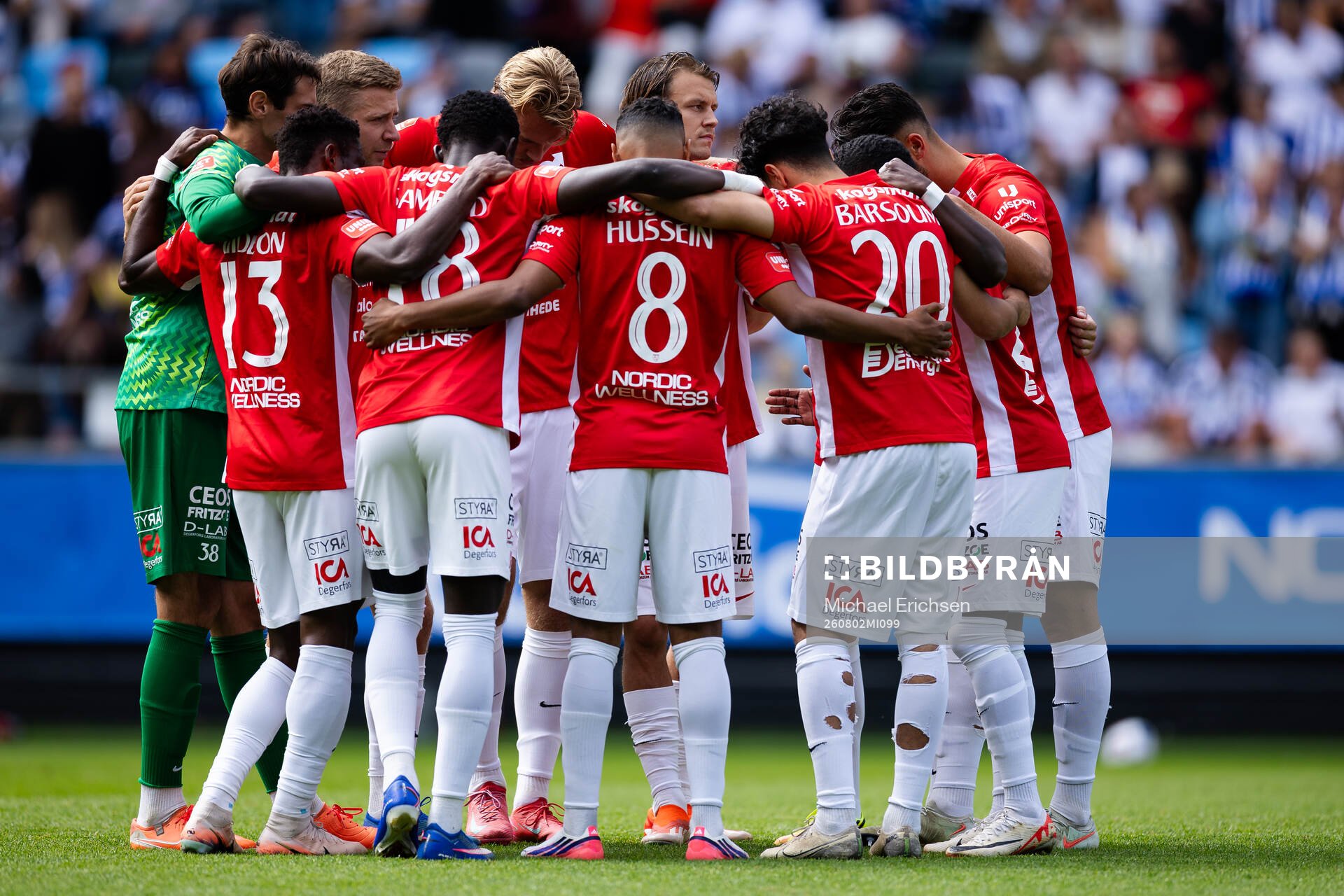 Degerfors spelare samlade