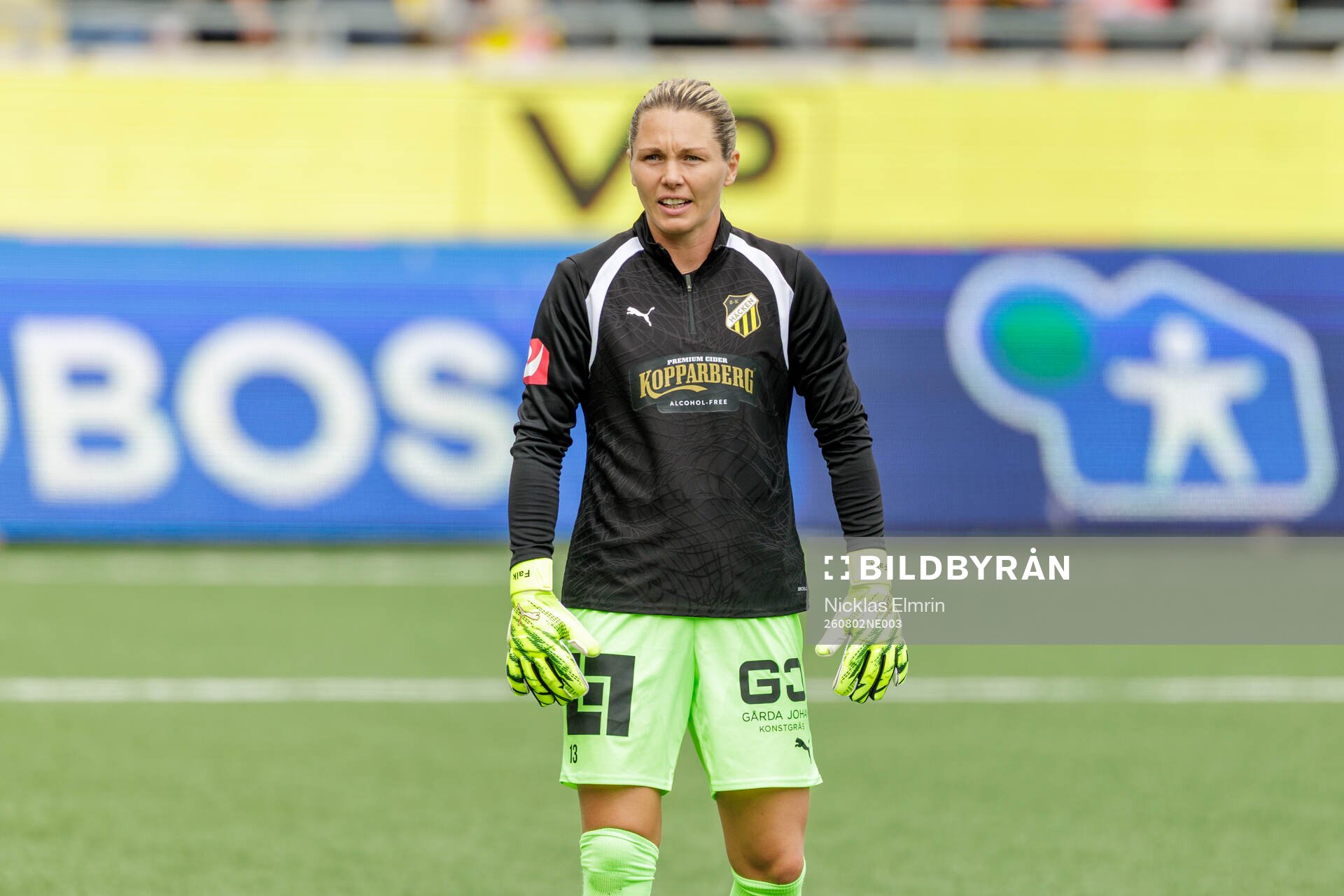 Häckens målvakt Jennifer Falk