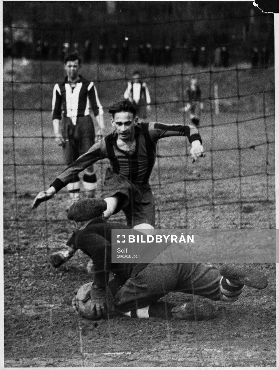 Fotboll, Hammarby IF - Reymersholms IK. Hammarby IP, 1928.