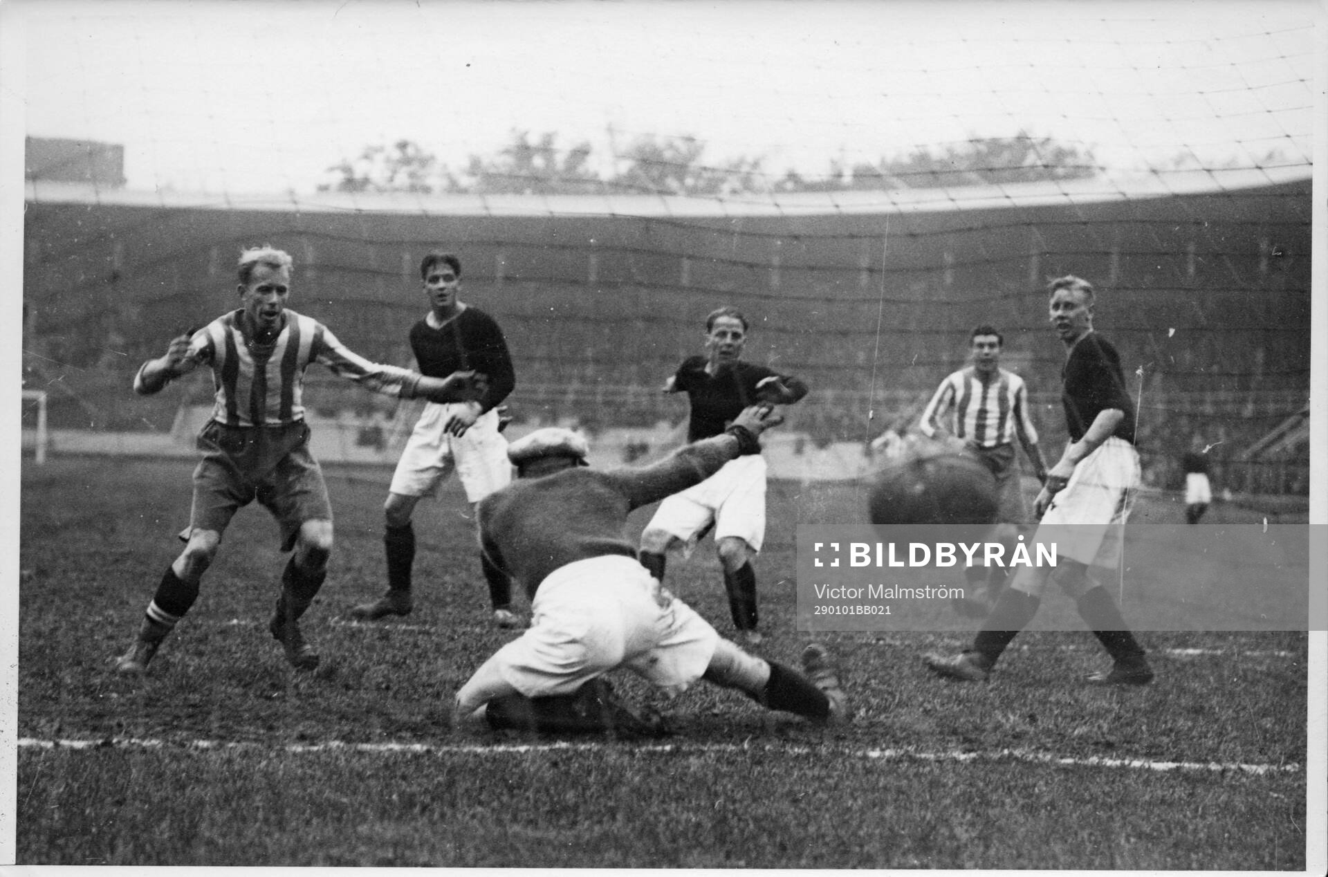Stadion, AIK - Göteborgskamraterna. 1929. Editors note: