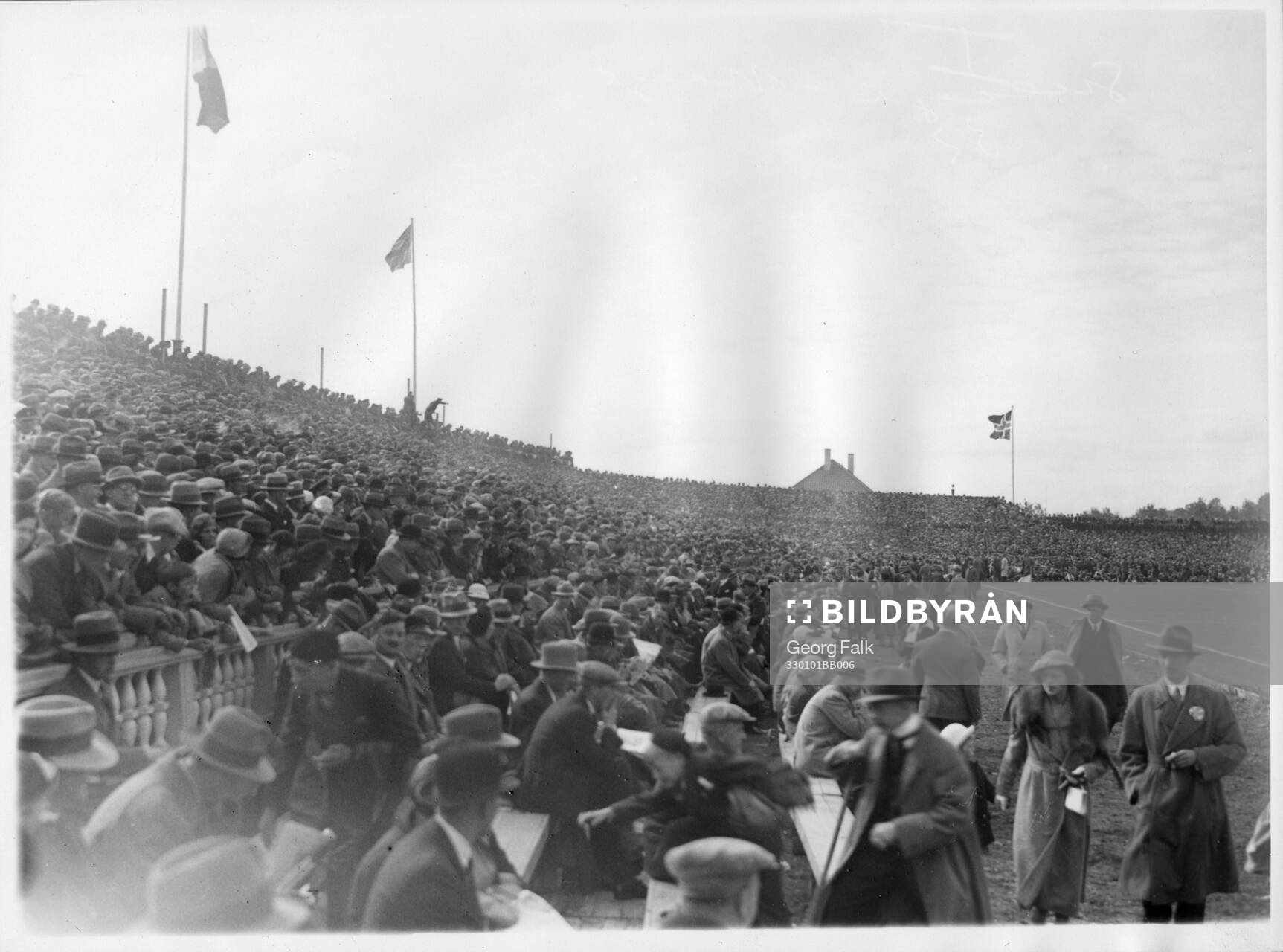 Fotboll, Oslo 1933. Landskamp Sverige - Norge 1933 i Oslo.