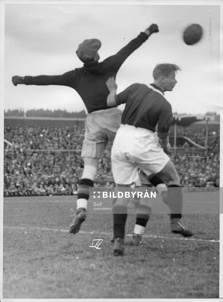 Fotboll, Landskamp Sverige - Norge. Anders Rydberg