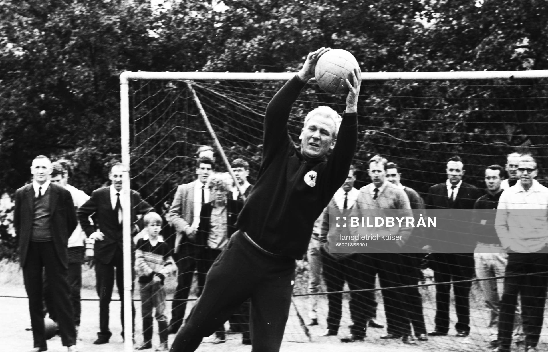 Målvaktsträning med Bert Trautmann