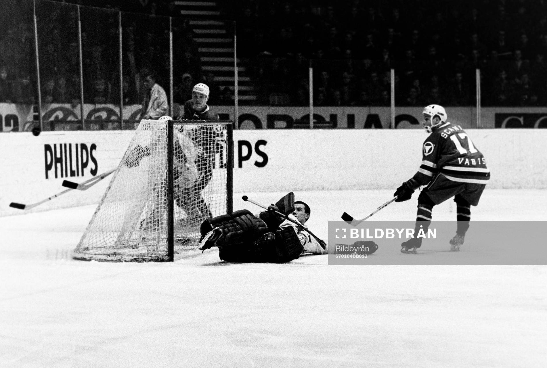Situation framför leksands målvakt