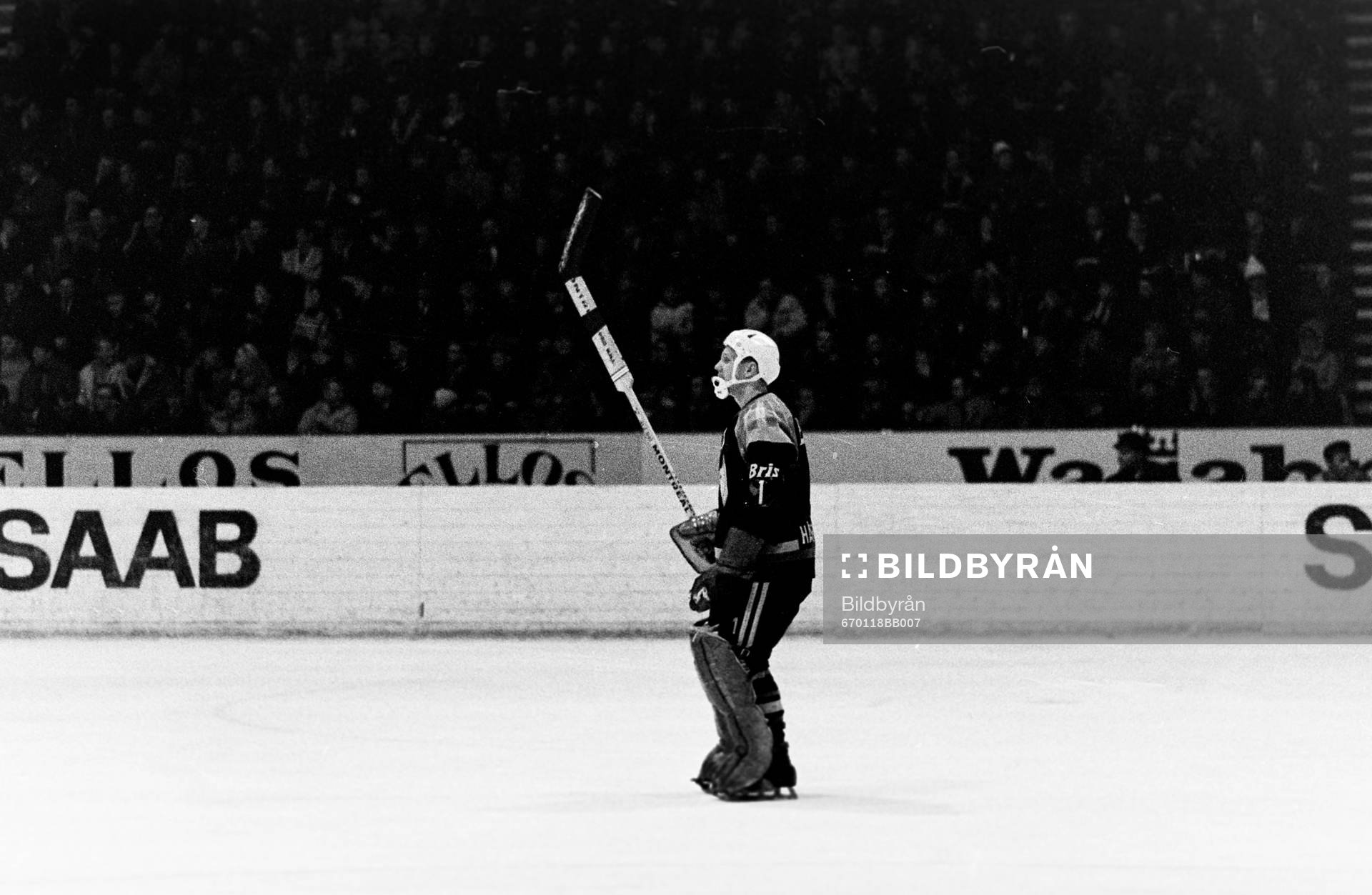 Brynäs målvakt ute på isen