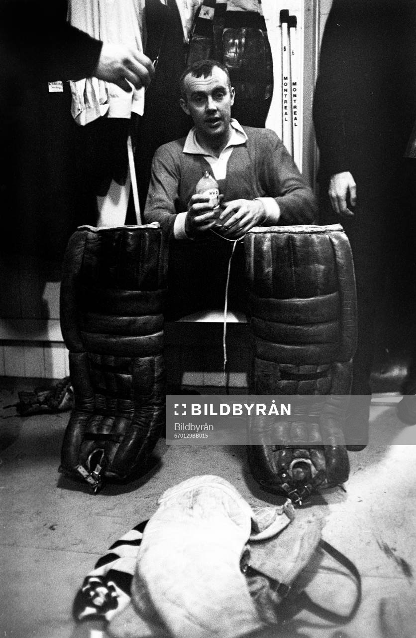 Leif Holmqvist i omklädningsrummet