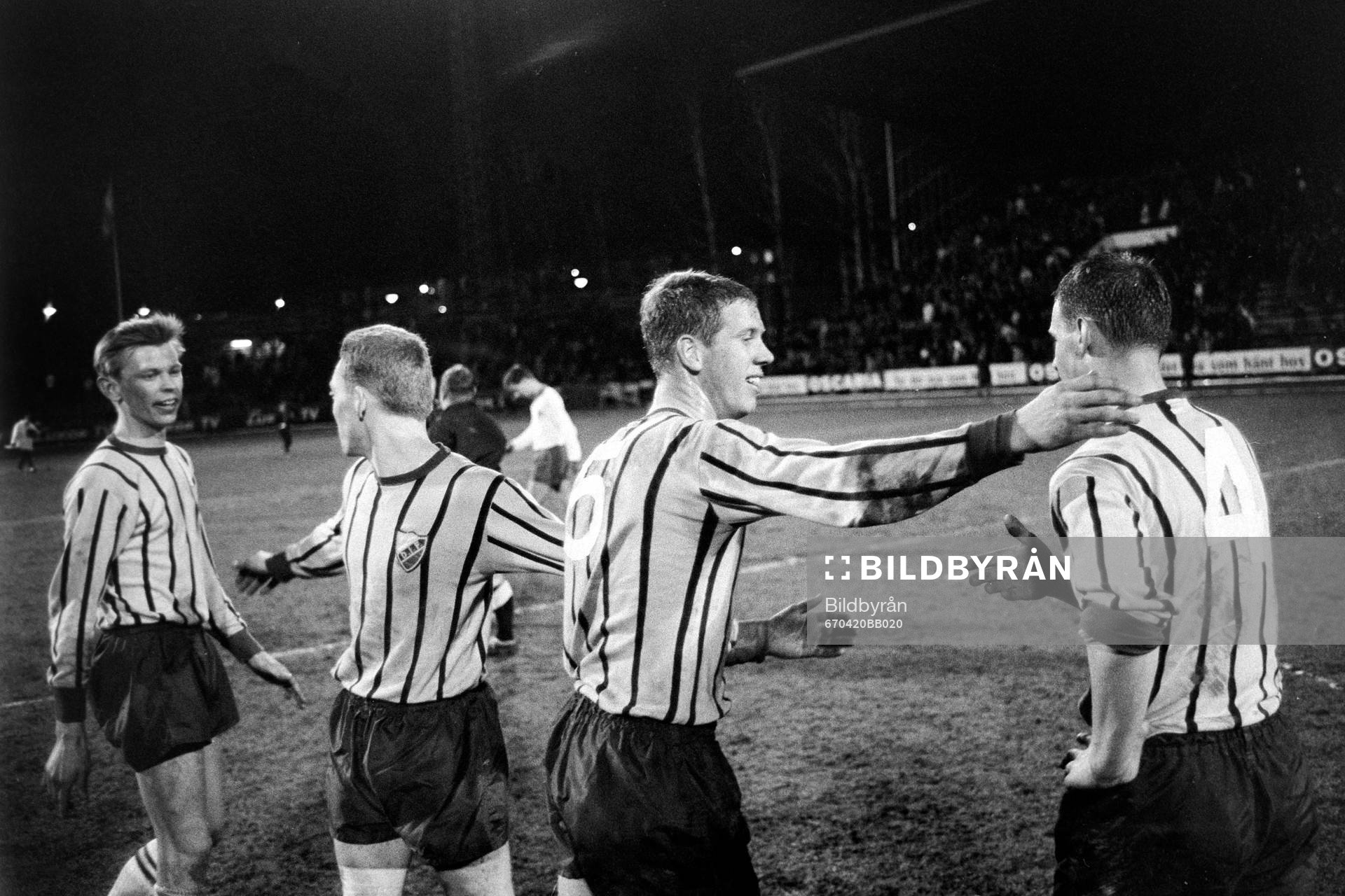 Fotboll, Allsvenskan, Norrköping - Djurgården, 0-1: Glada djurgårdare efter segern.