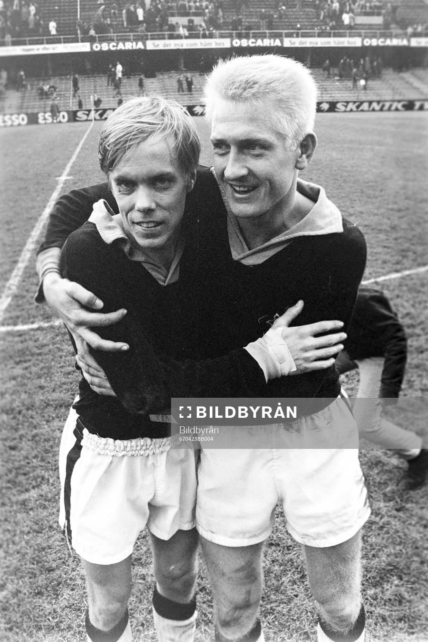 Målskyttarna i AIK, Björn Carlsson och Roland Lundblad