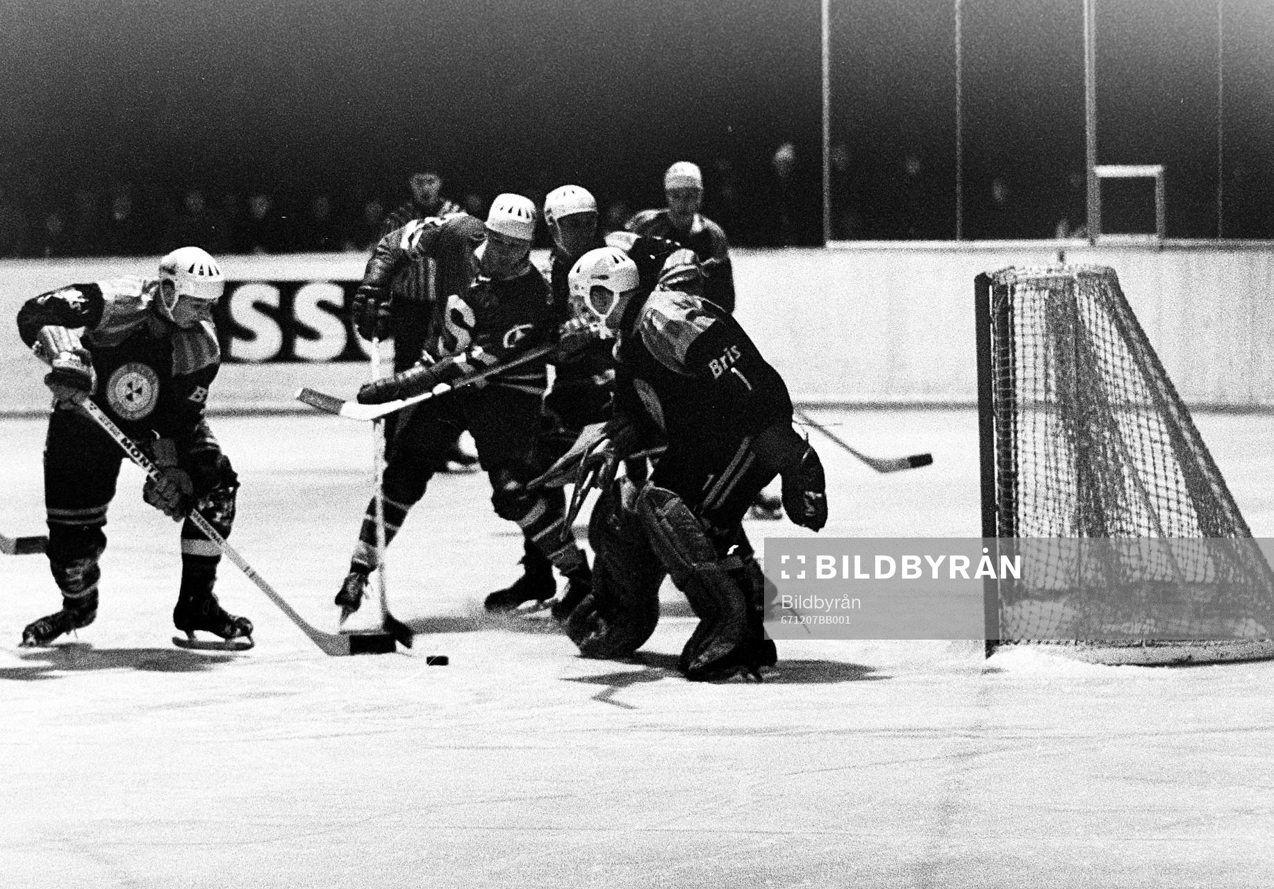 Situation framför brynäs målvakt