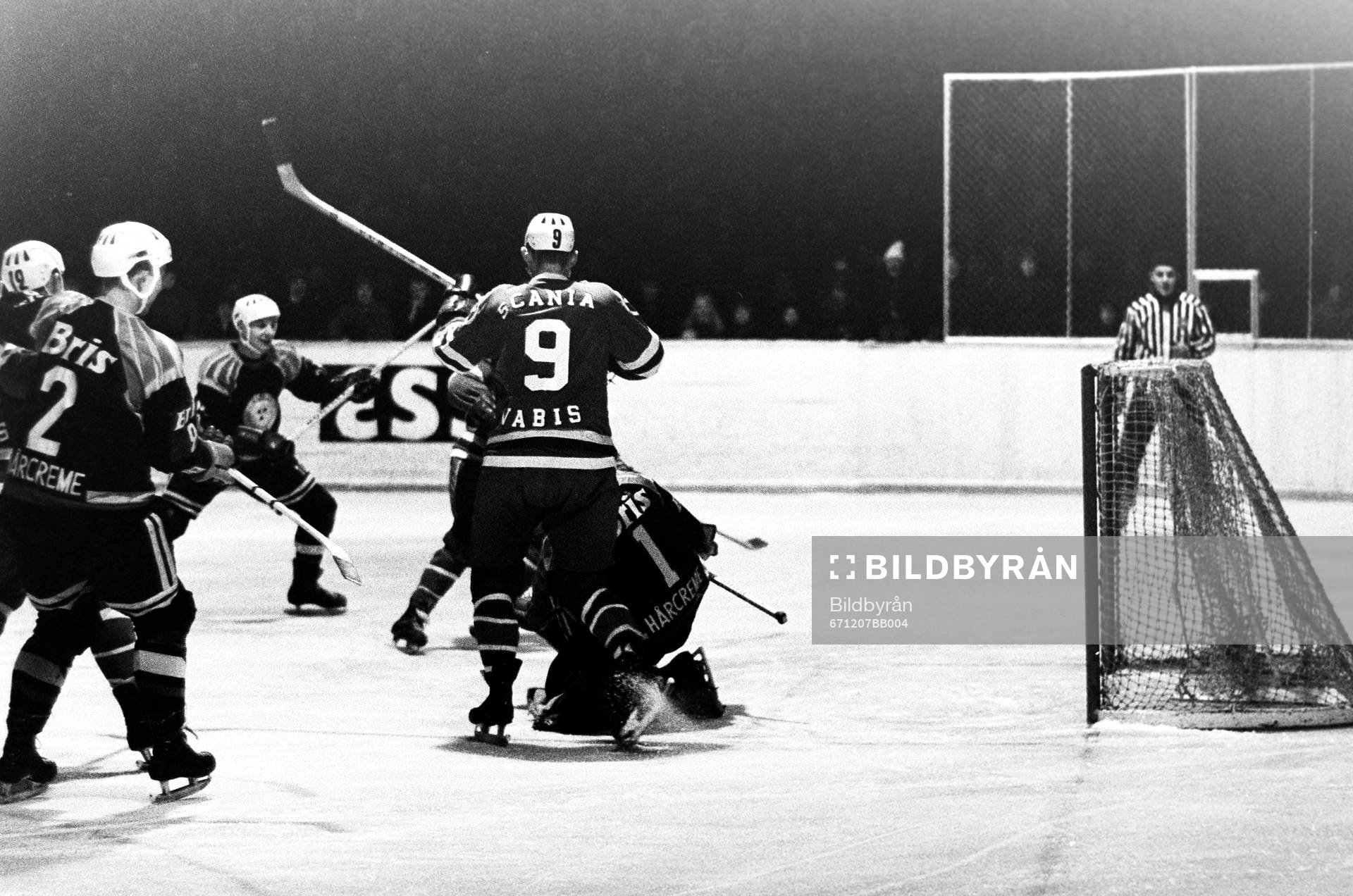 Situation framför brynäs målvakt