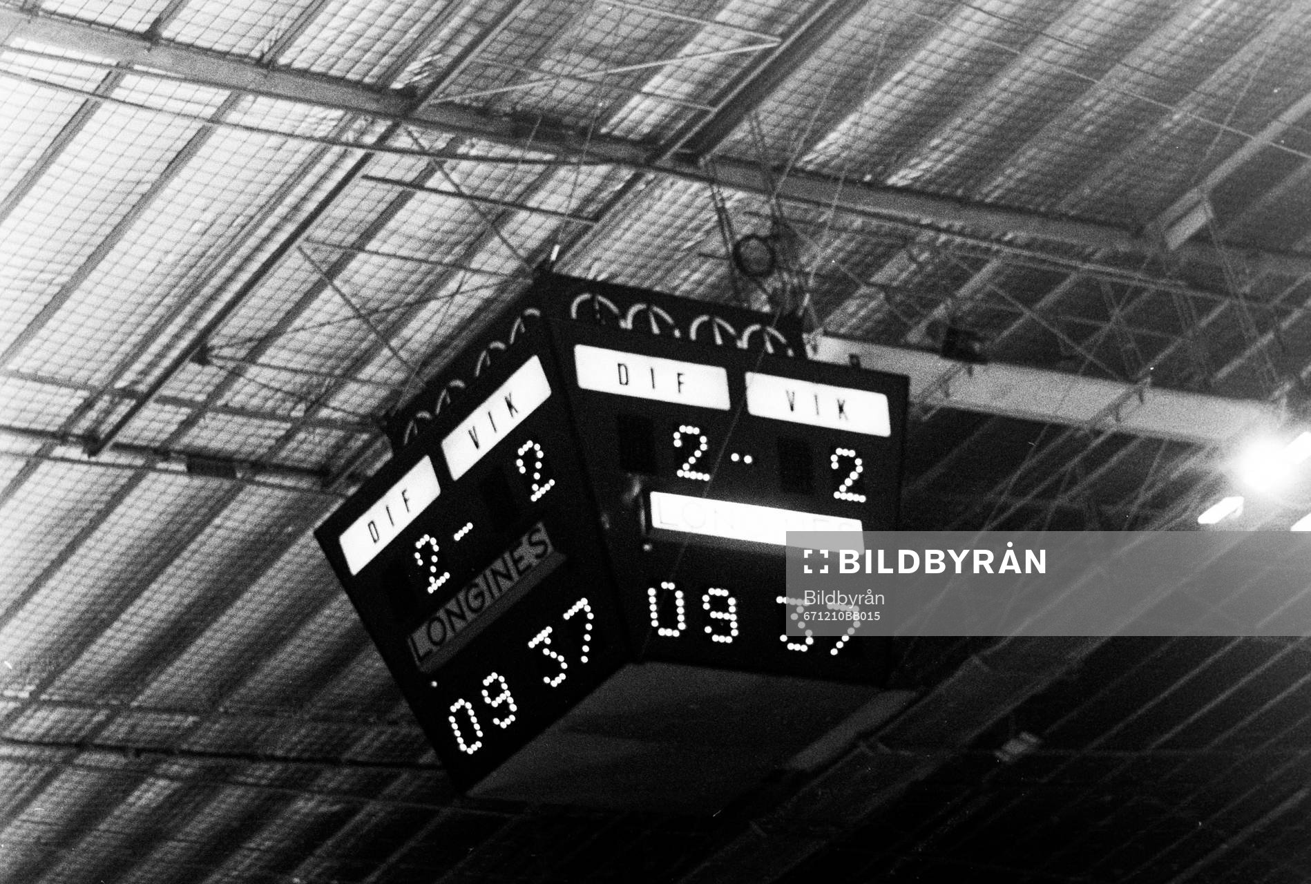 Resultattavlan på arenan