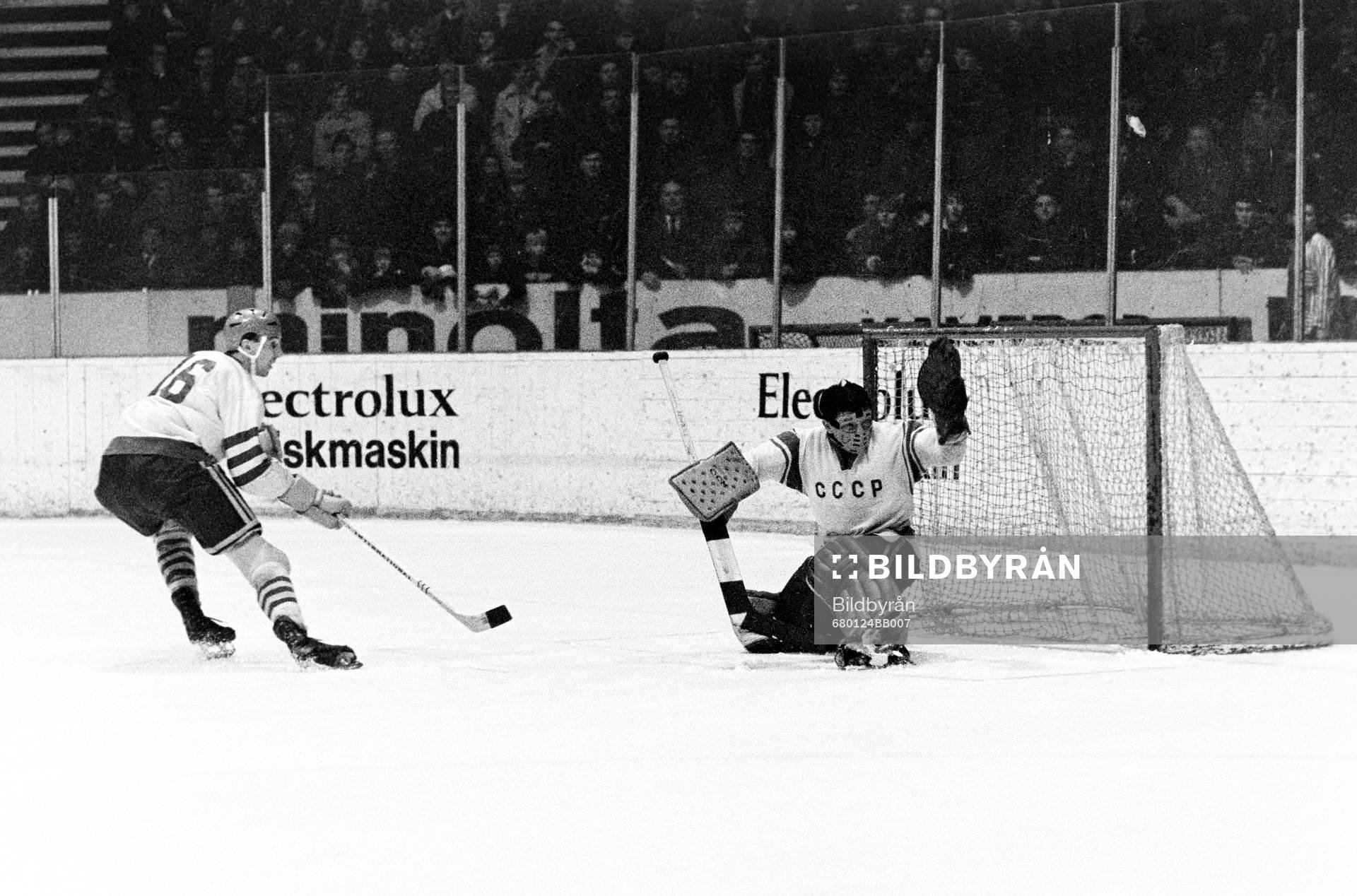 Ishockey, Sverige - Sovjet, 0-2