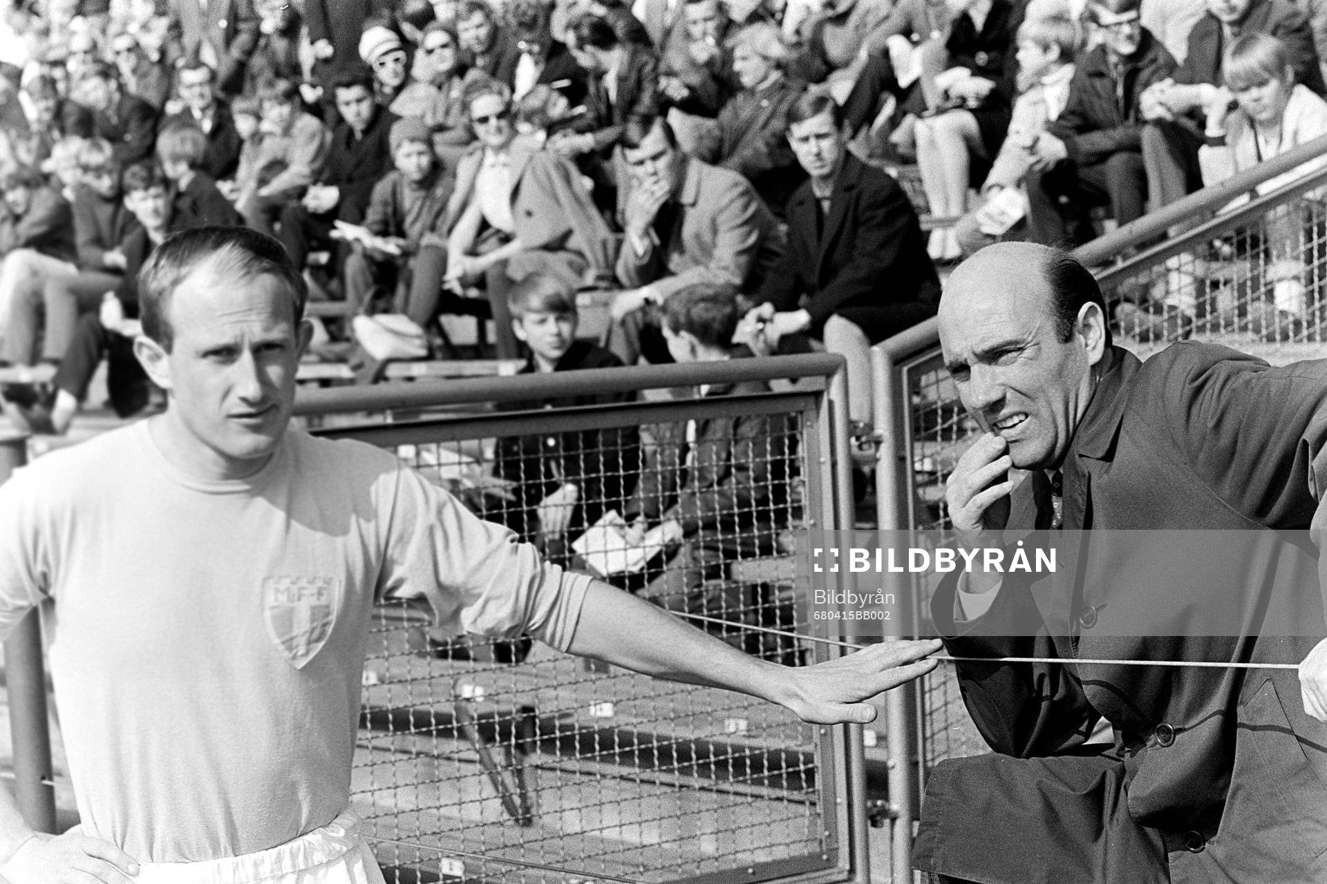 Fotboll, Allsvenskan, AIK - Malmö, 0-1: Malmös Ingvar Svahn och tränare Antonio Duran.