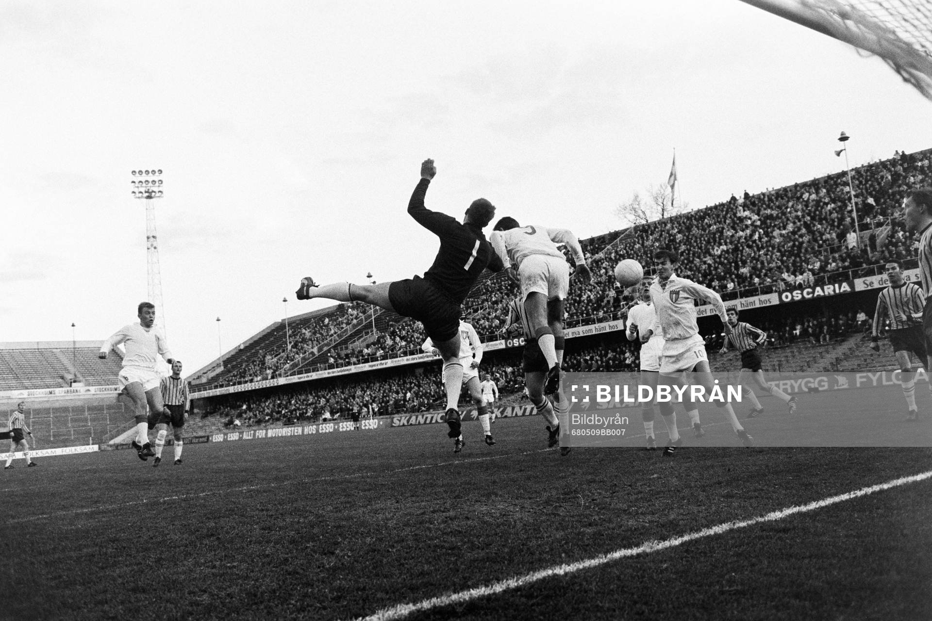 Situation framför Ronney Pettersson, målvakt i Djurgården