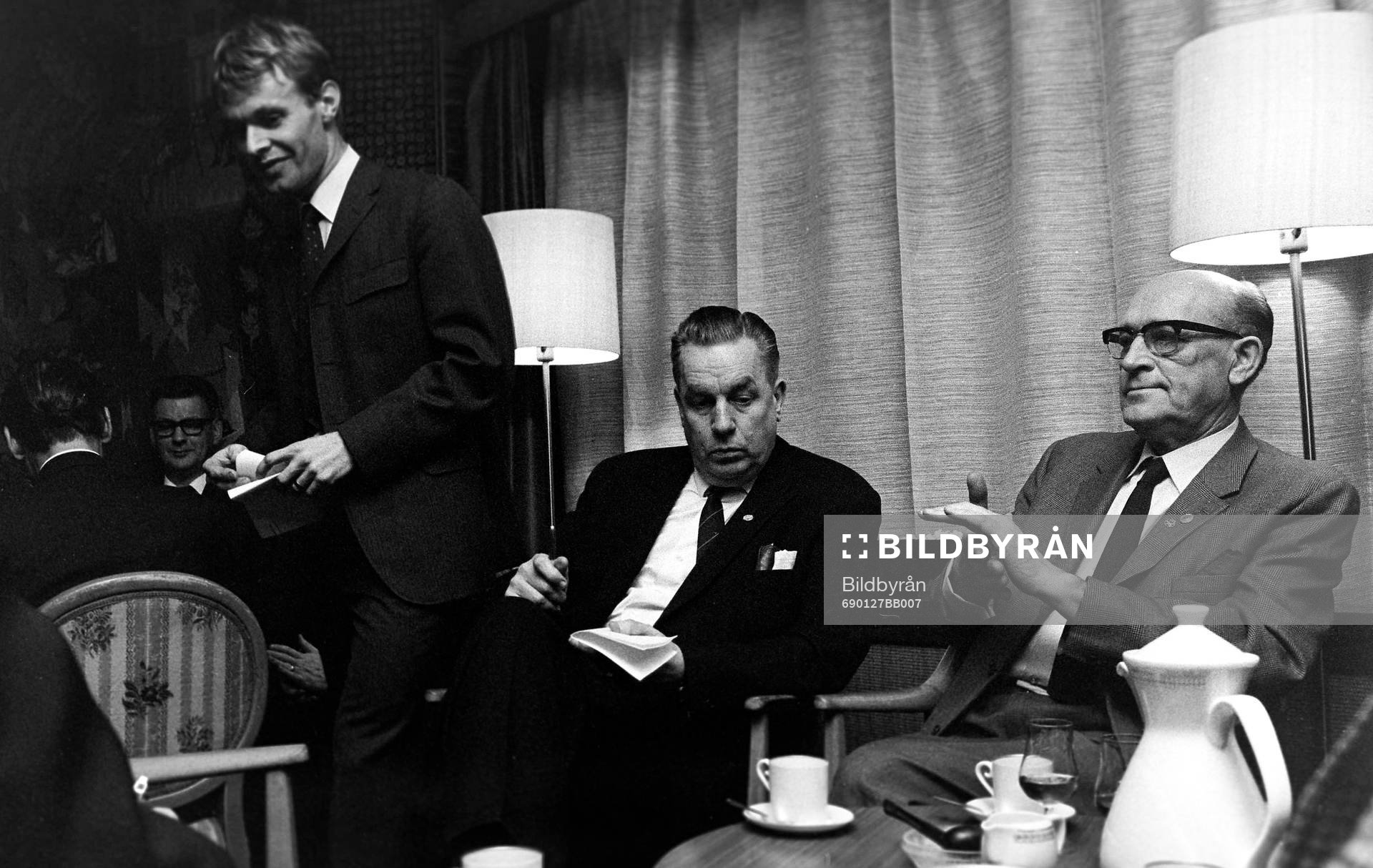 Ingvar Svensson till vänster och Eric Persson, ordförande