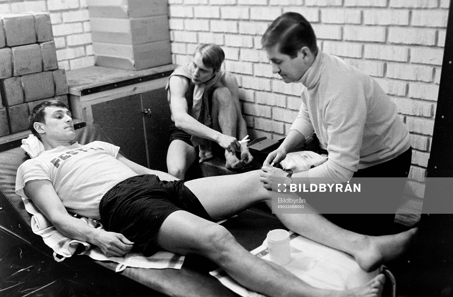 Spelarna får massage