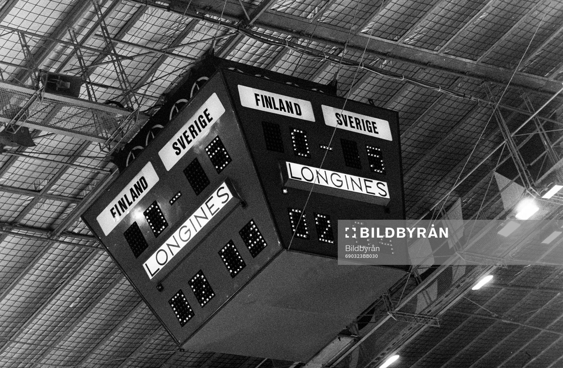 Resultattavlan på arenan