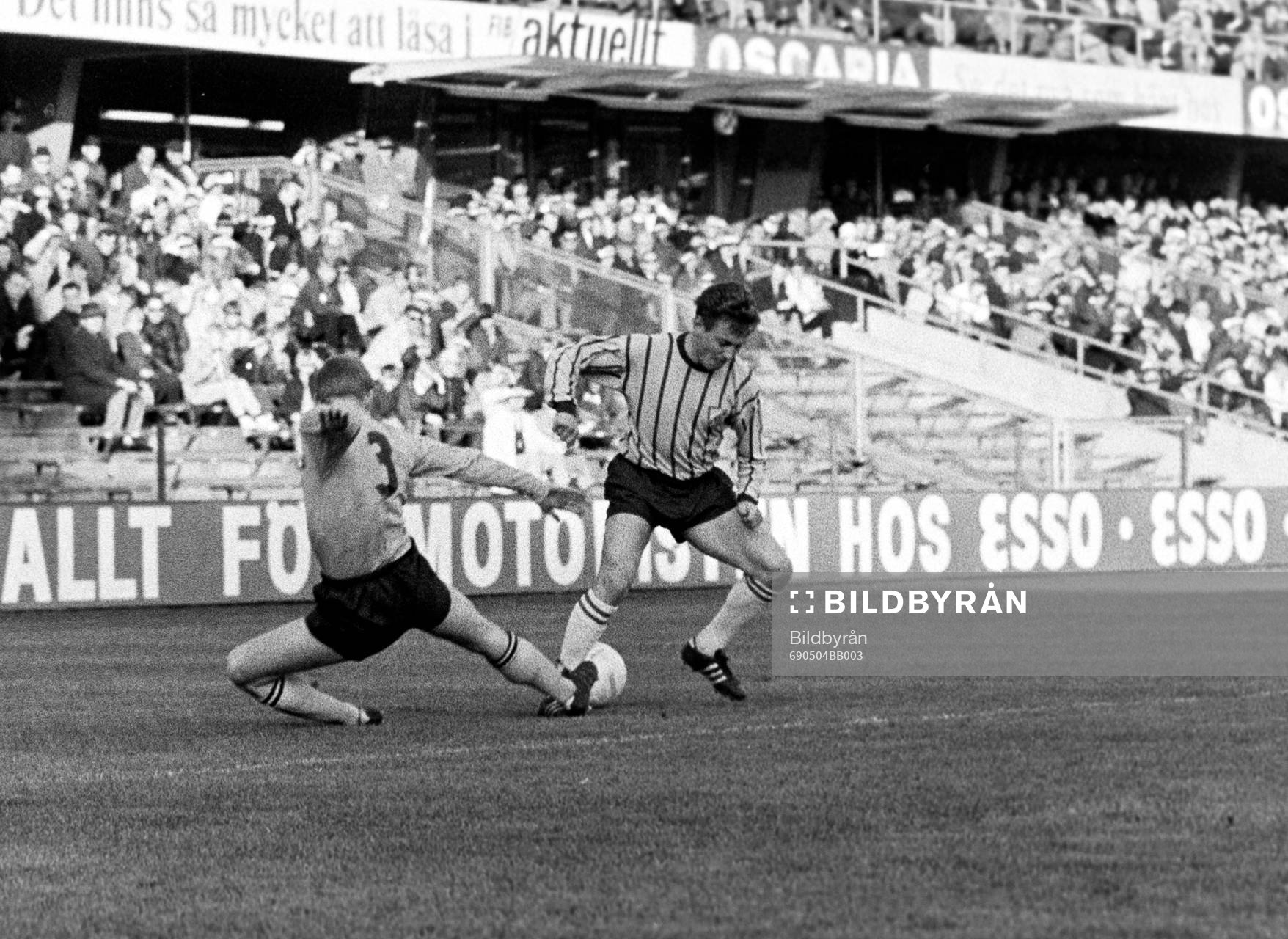Fotboll, Djurgården - Elfsborg: Kamp om bollen.
