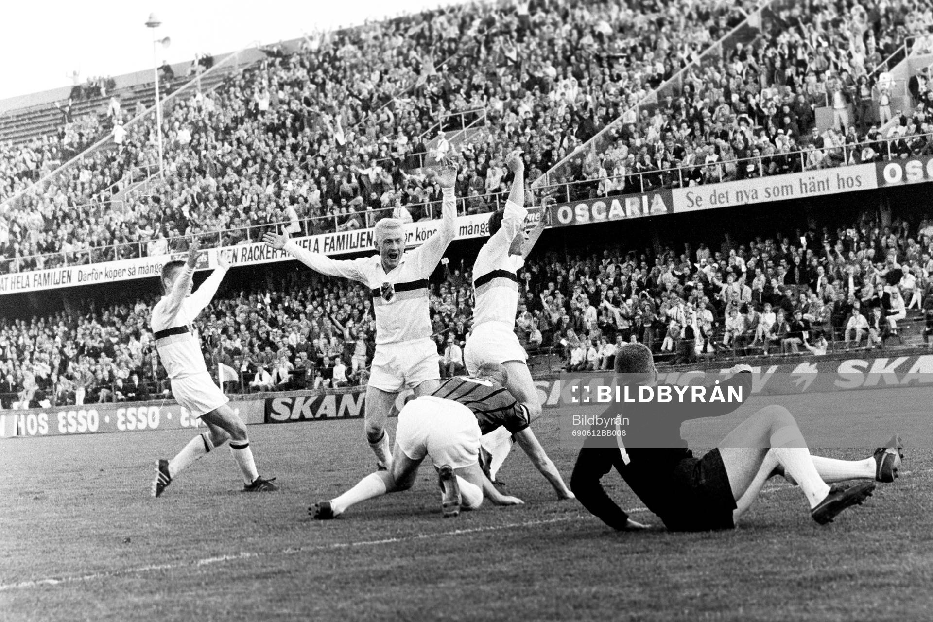 Roland Lundblad och Kurt Andersson, AIK jublar