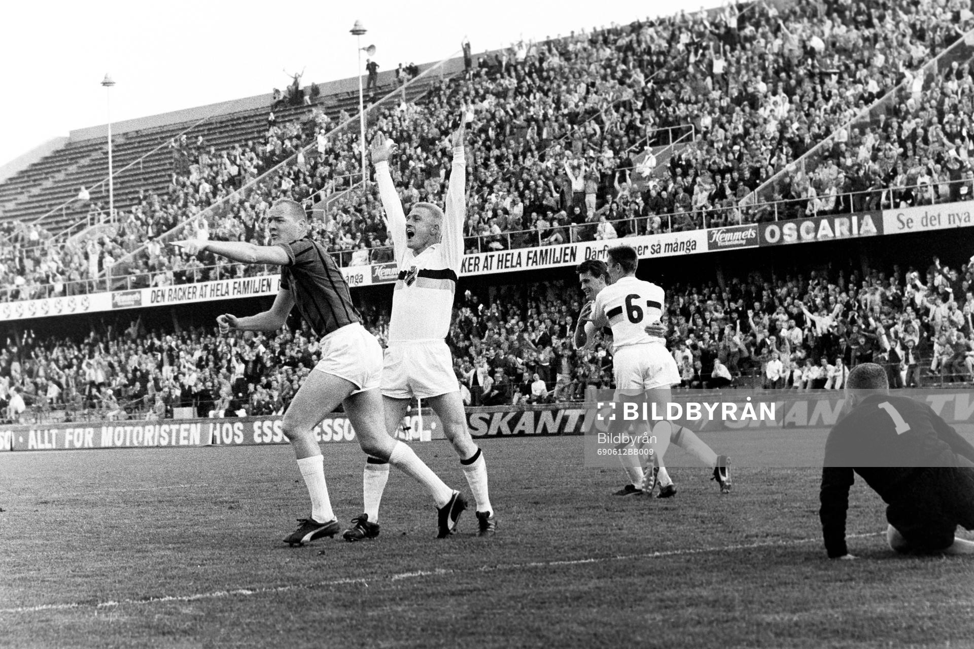 Roland Lundblad och Kurt Andersson, AIK jublar