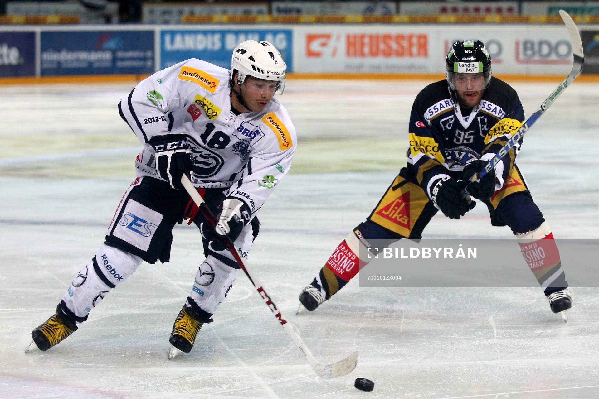 22.Sept.2012; Zug; Eishockey NLA - EV Zug - HC